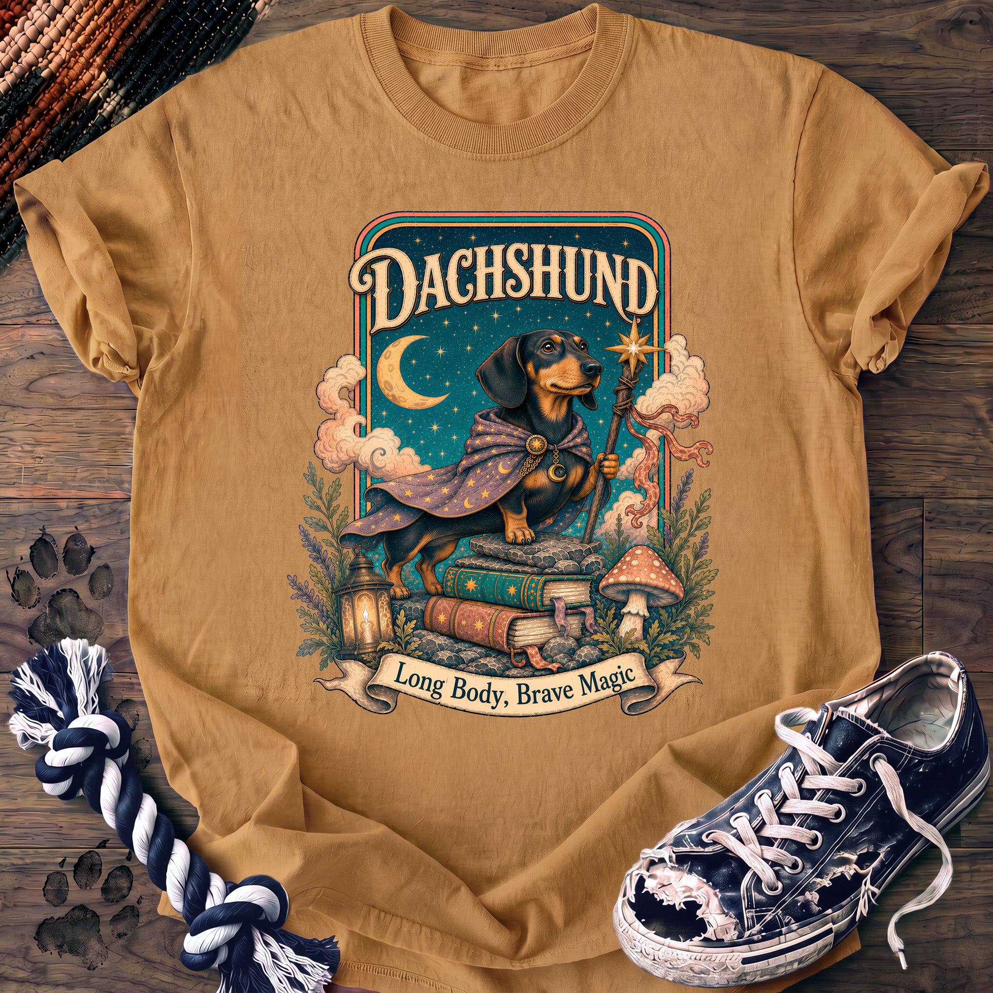 PAWSSION CLUB t-shirt in Mustard color - SKU PC-0581