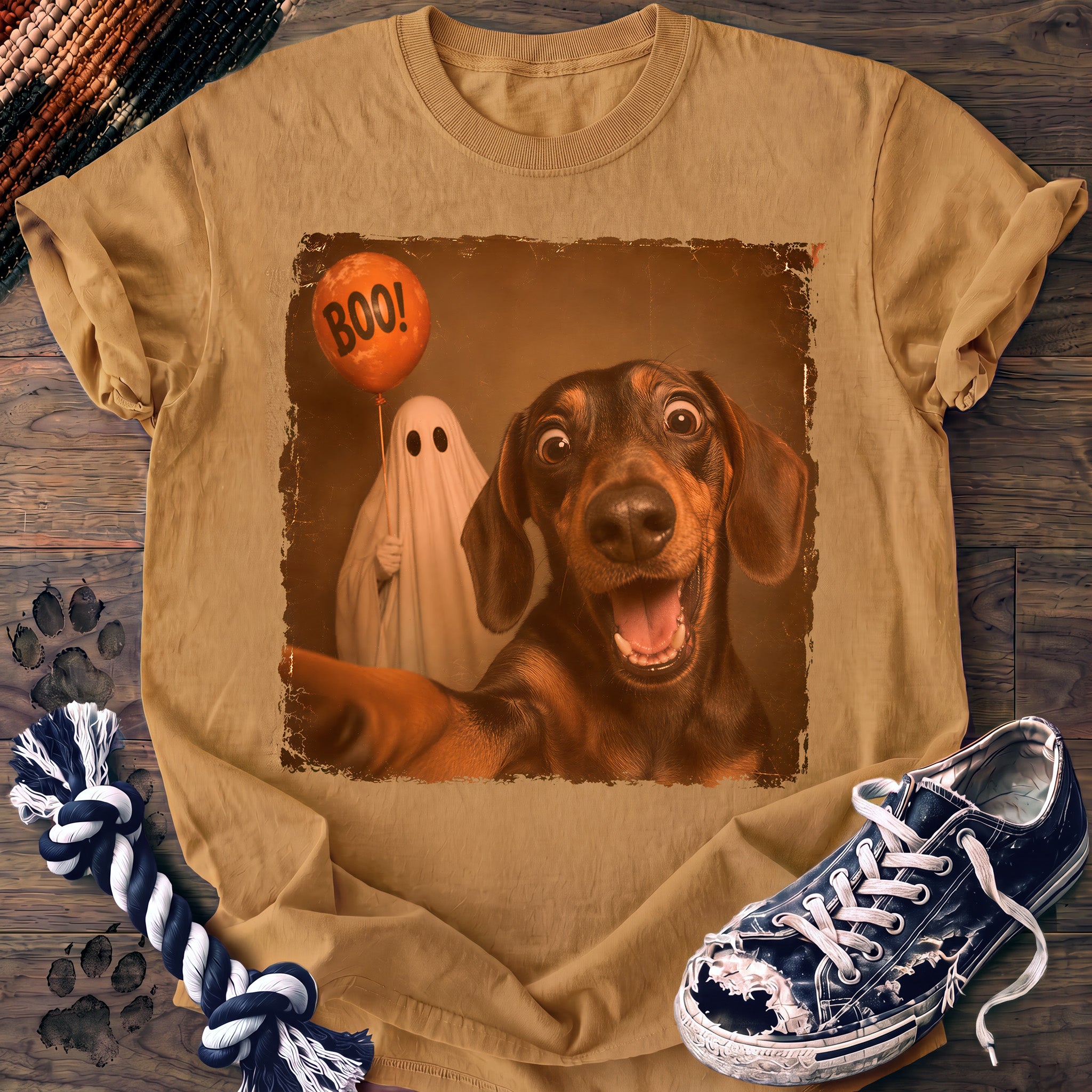 PAWSSION CLUB t-shirt in Mustard color - SKU PC-0582