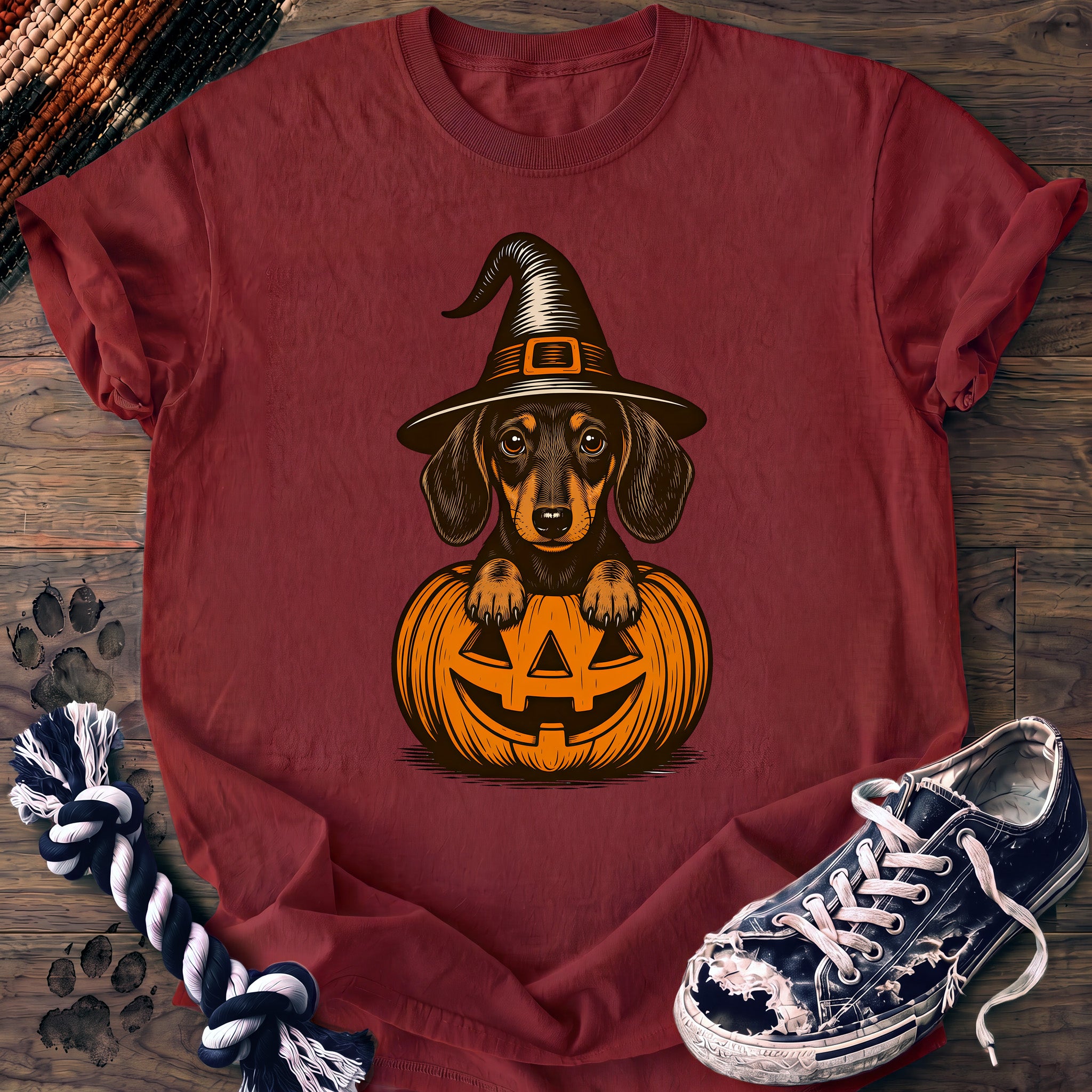PAWSSION CLUB t-shirt in Chili color - SKU PC-0585