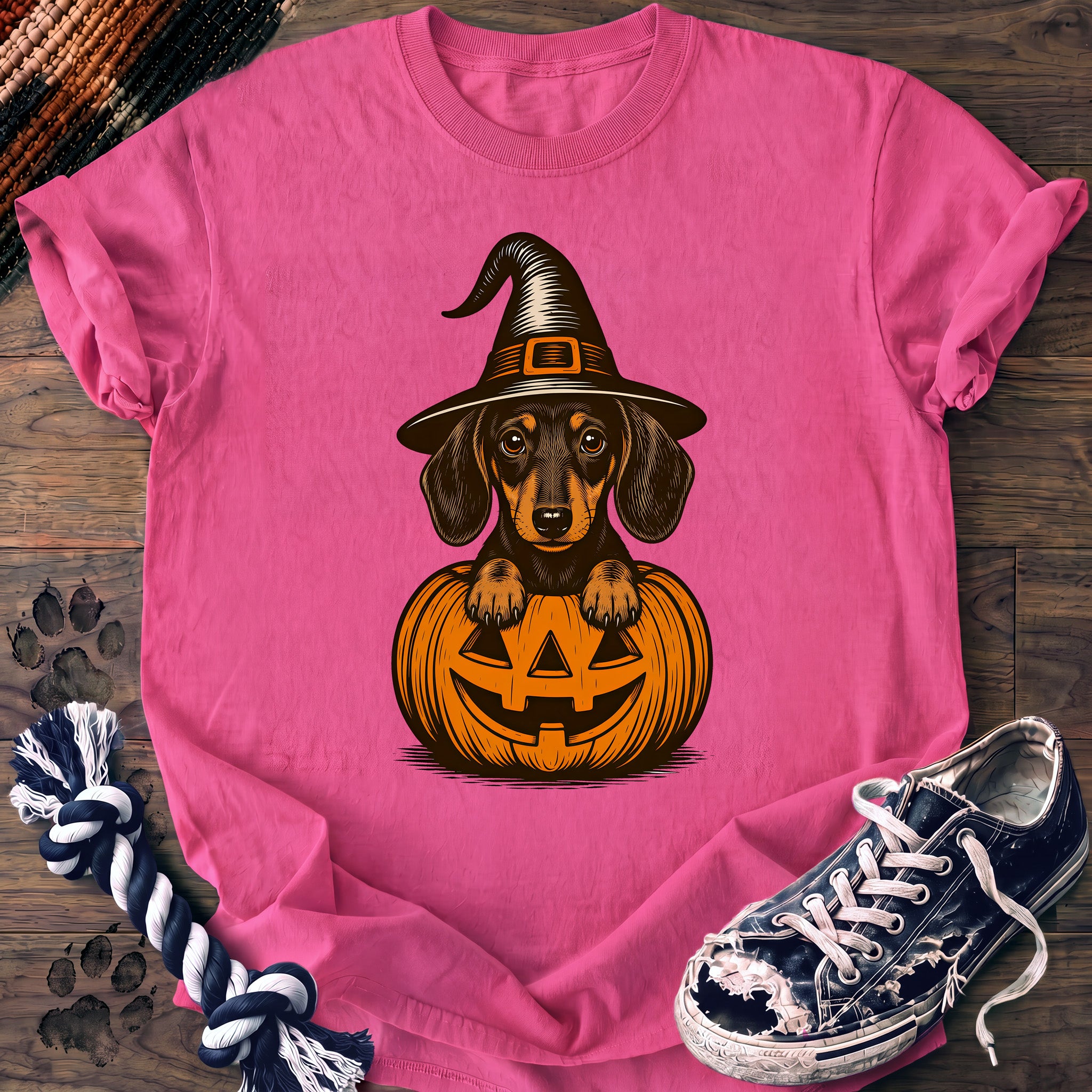 PAWSSION CLUB t-shirt in NeonPink color - SKU PC-0585