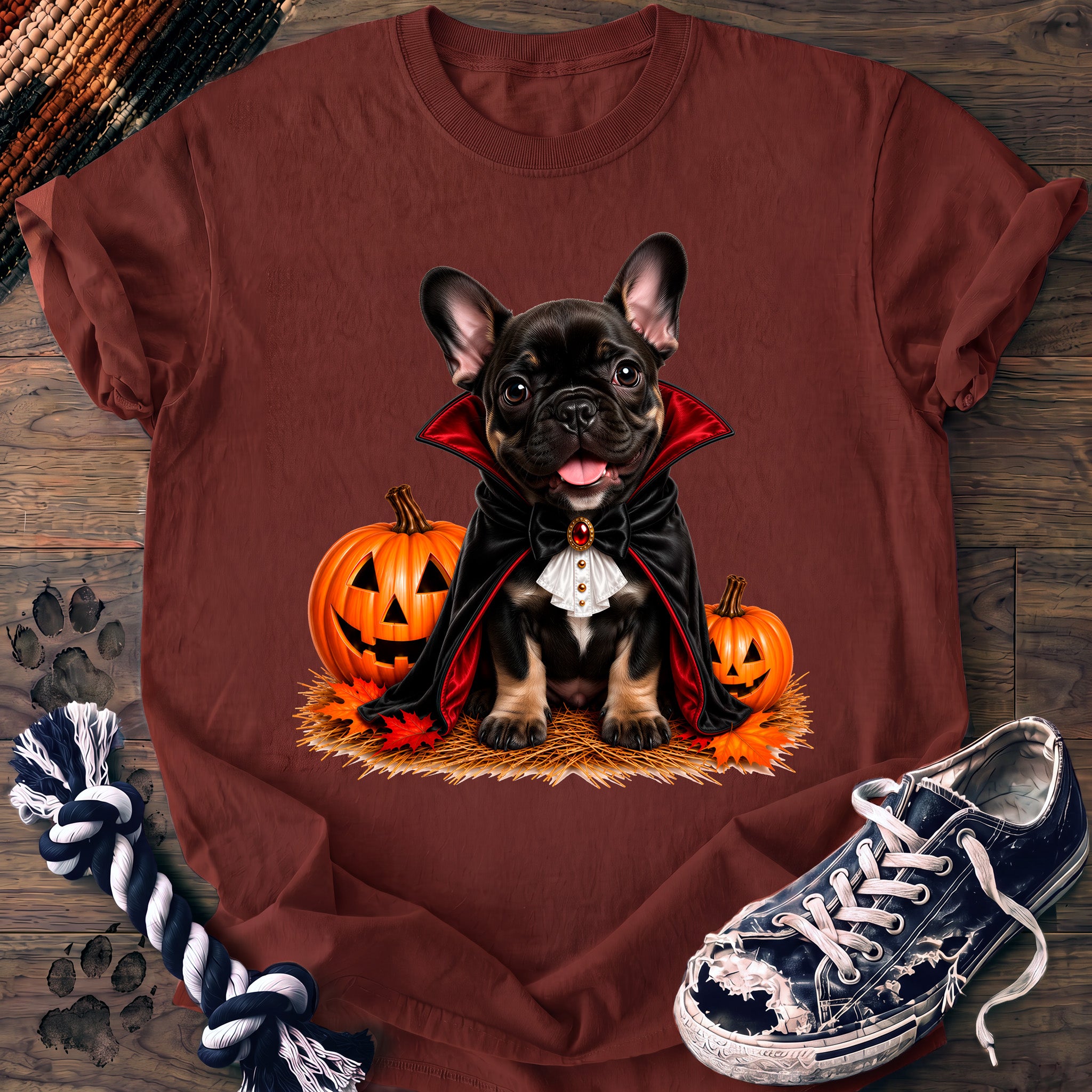 PAWSSION CLUB t-shirt in Brick color - SKU PC-0589