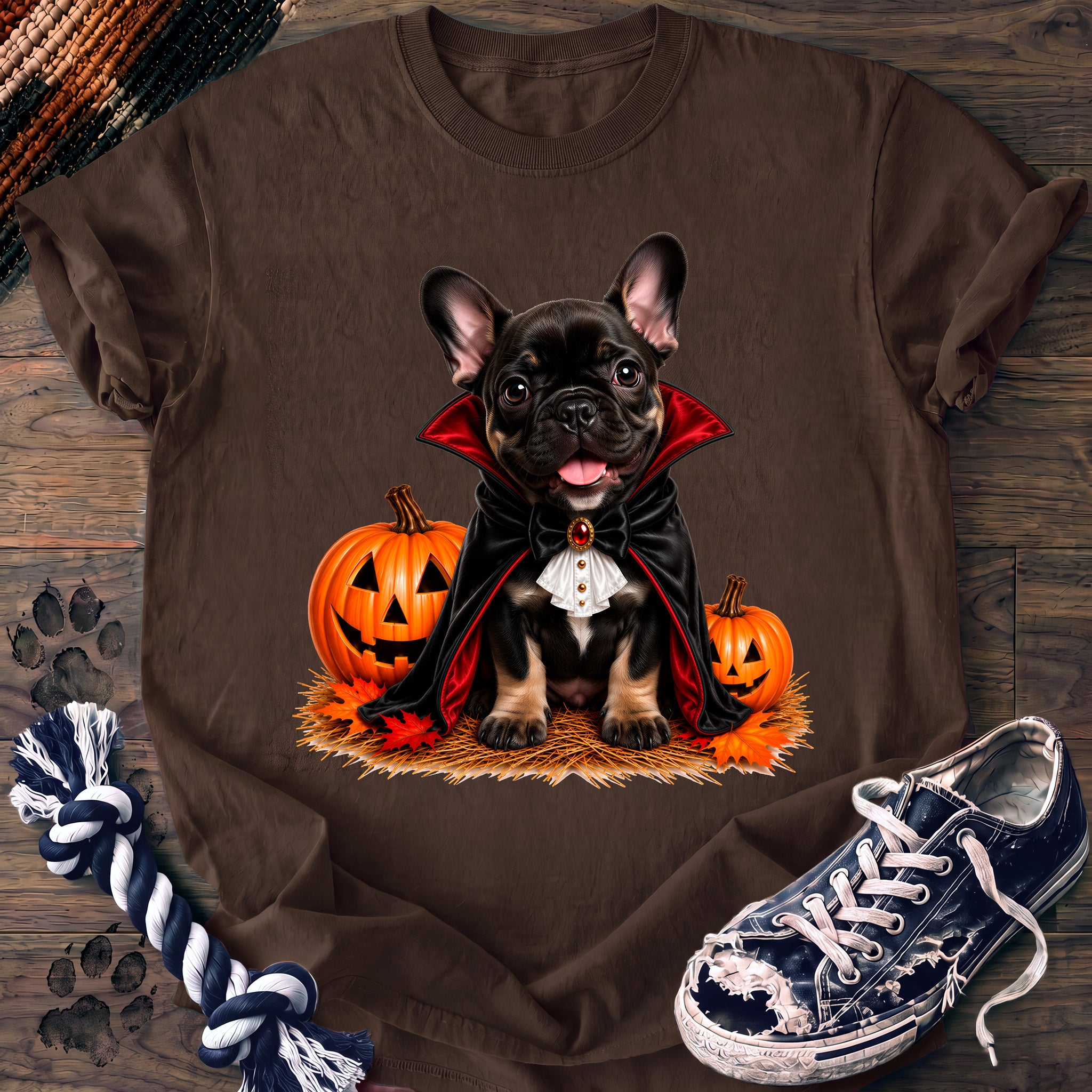PAWSSION CLUB t-shirt in Espresso color - SKU PC-0589