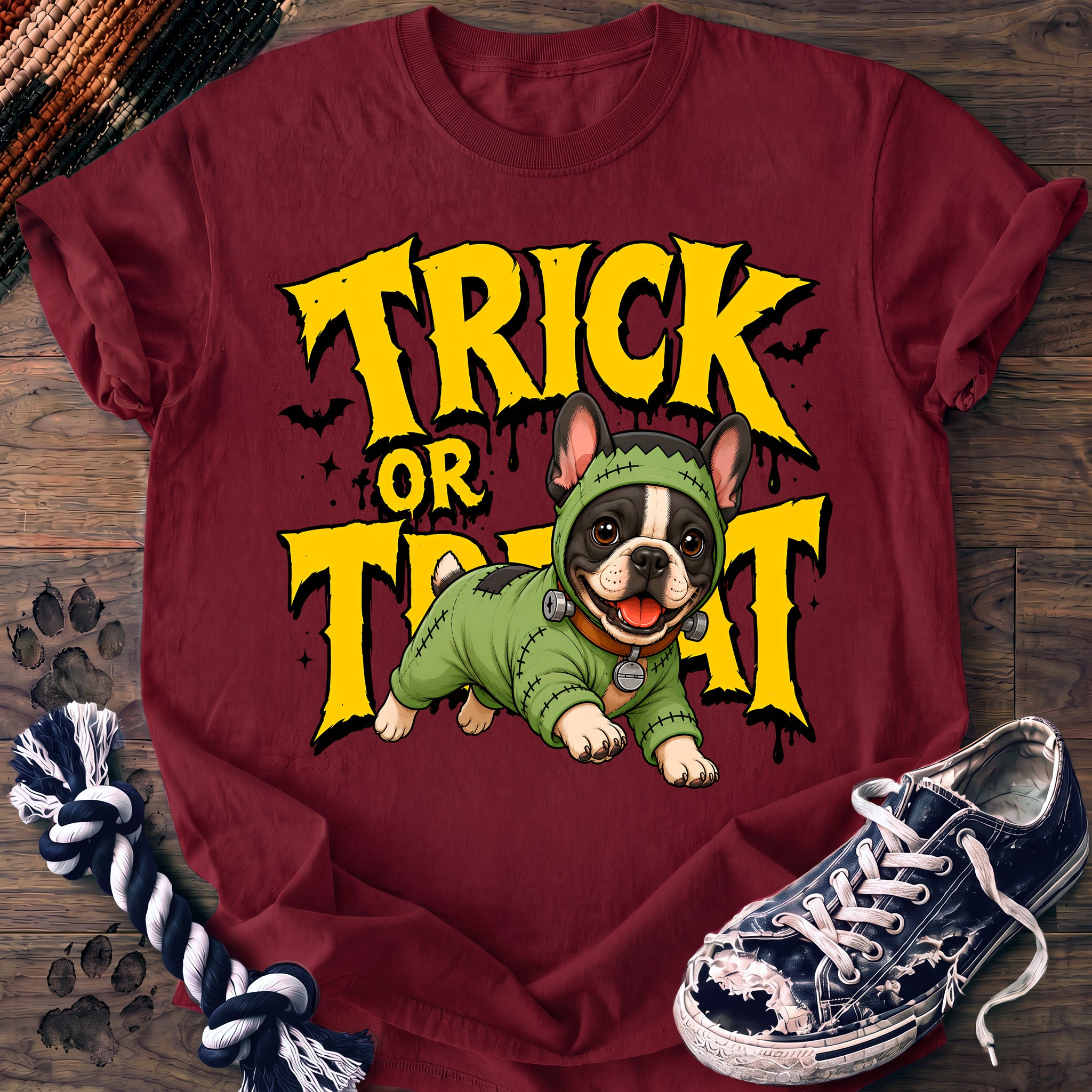 PAWSSION CLUB t-shirt in Crimson color - SKU PC-0590