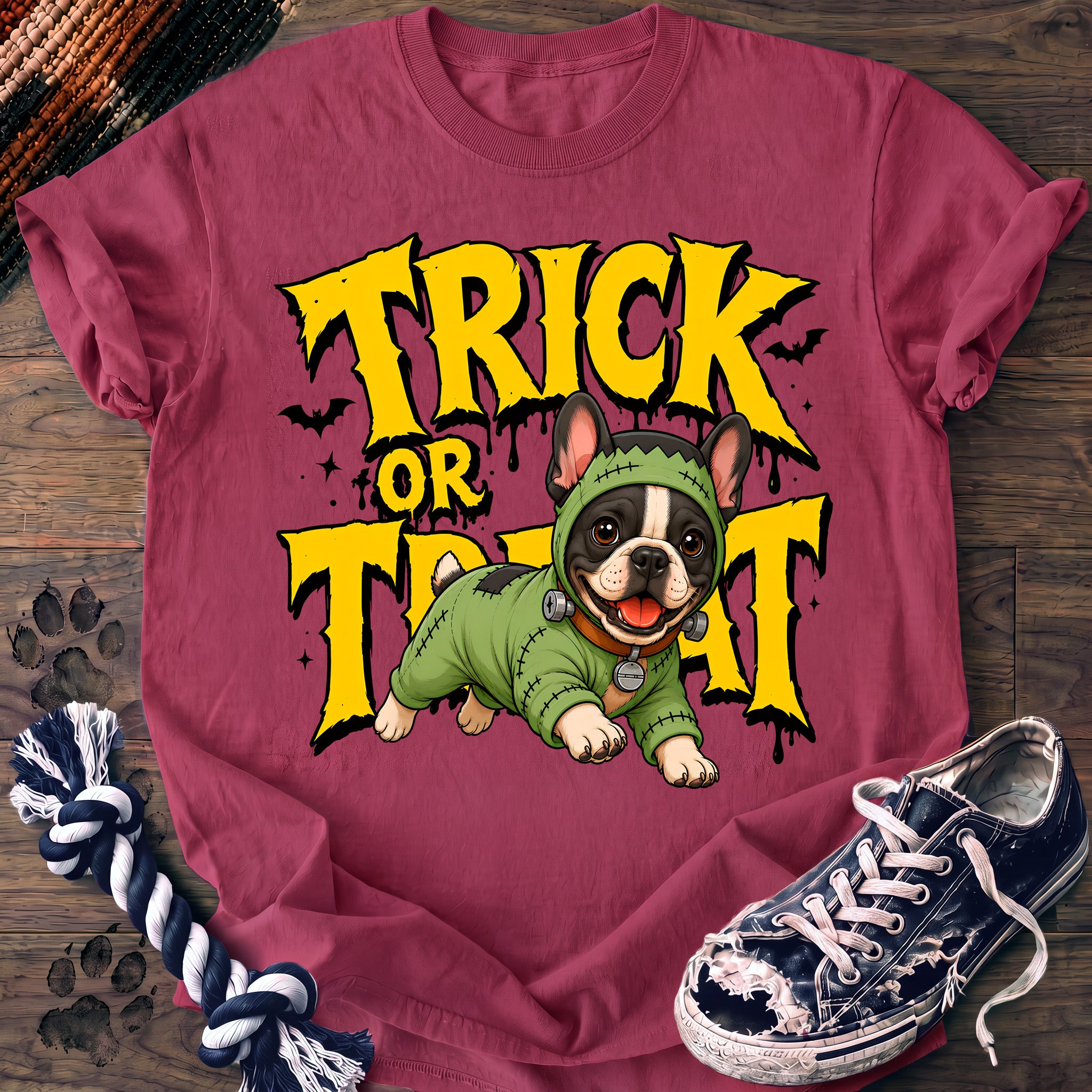 PAWSSION CLUB t-shirt in Crunchberry color - SKU PC-0590