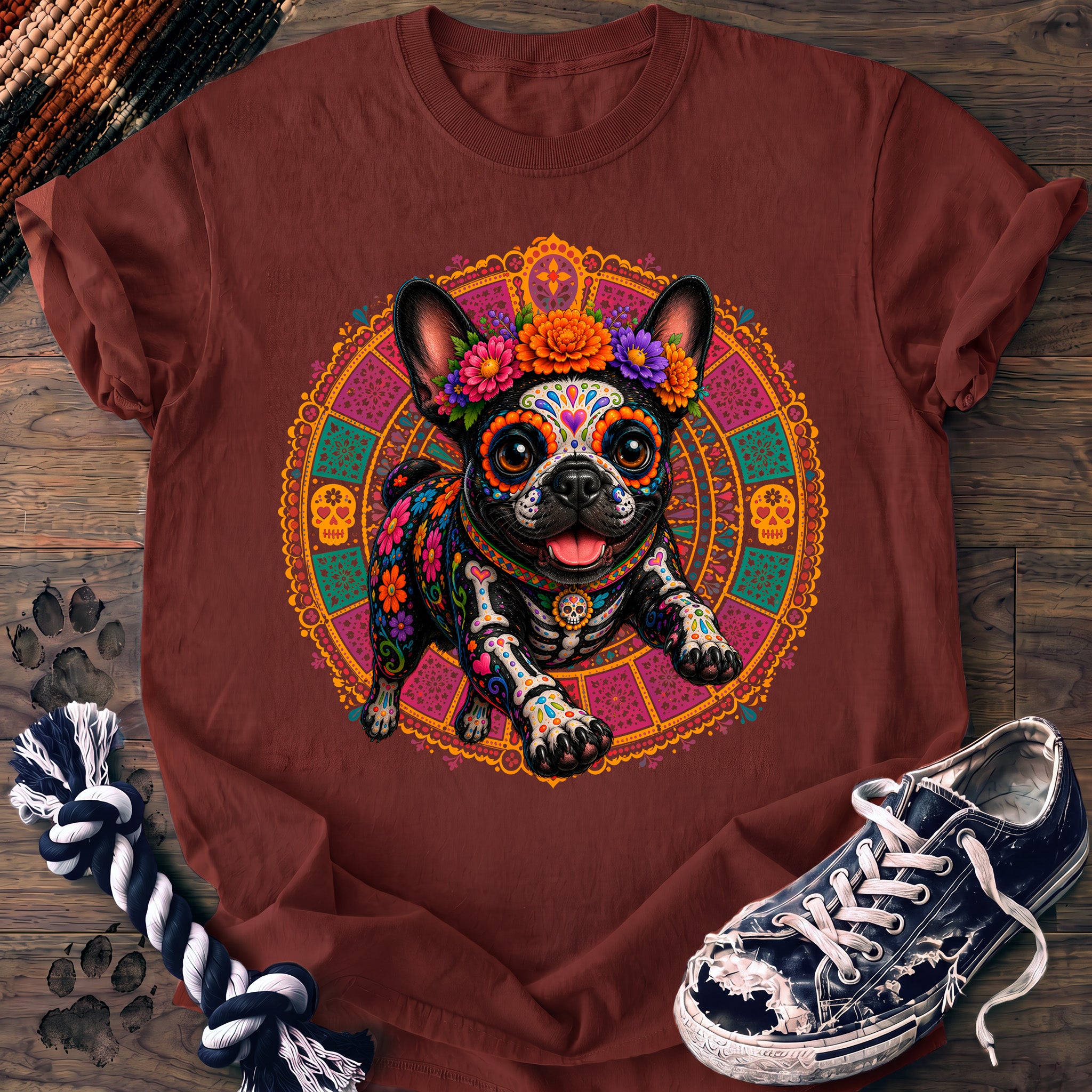 PAWSSION CLUB t-shirt in Brick color - SKU PC-0595