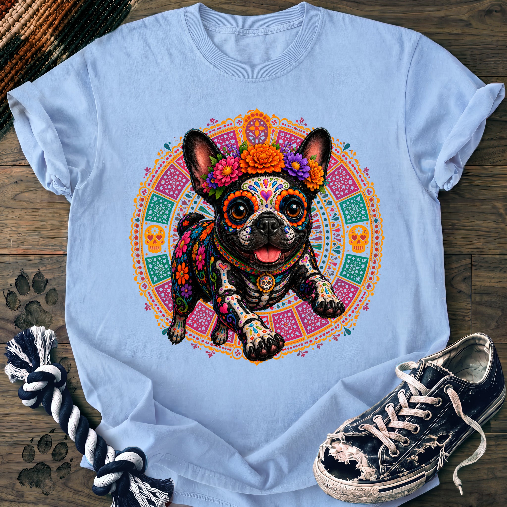 PAWSSION CLUB t-shirt in Chambray color - SKU PC-0595