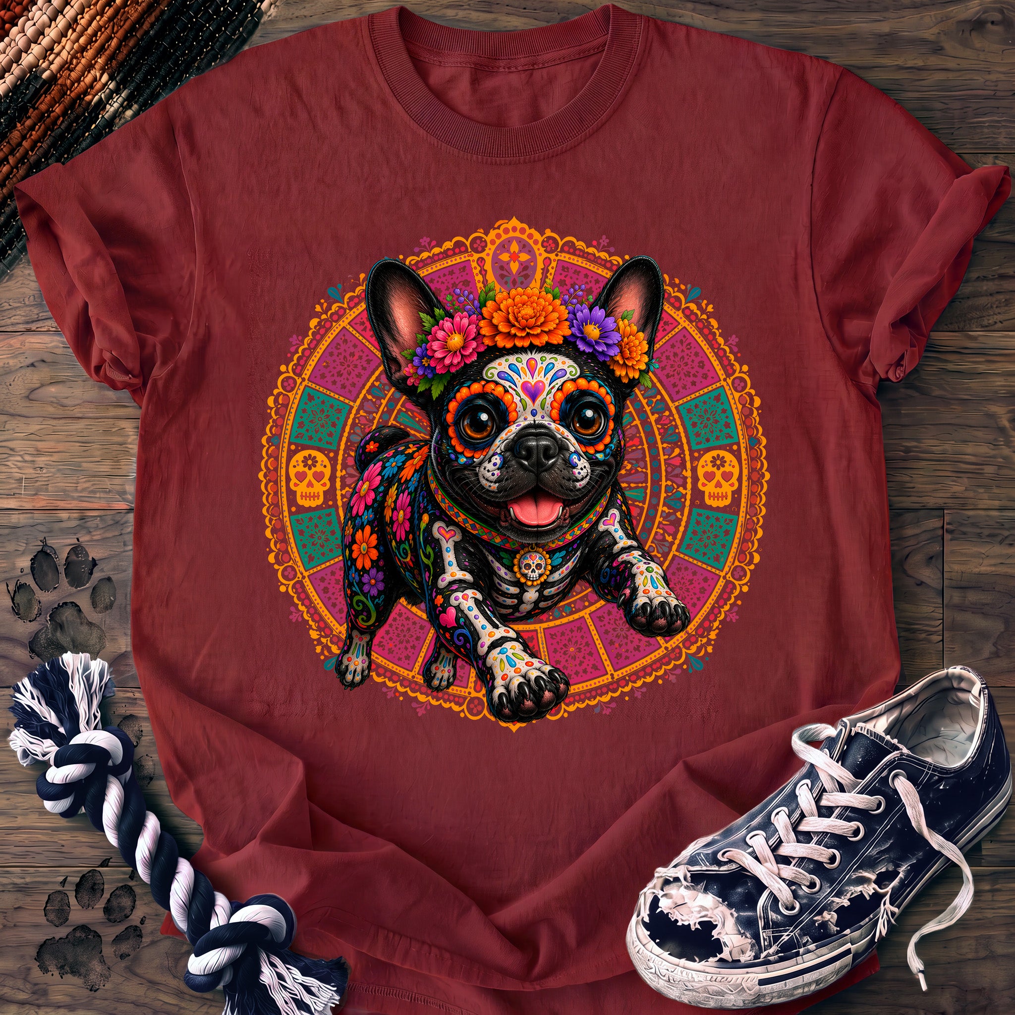 PAWSSION CLUB t-shirt in Chili color - SKU PC-0595