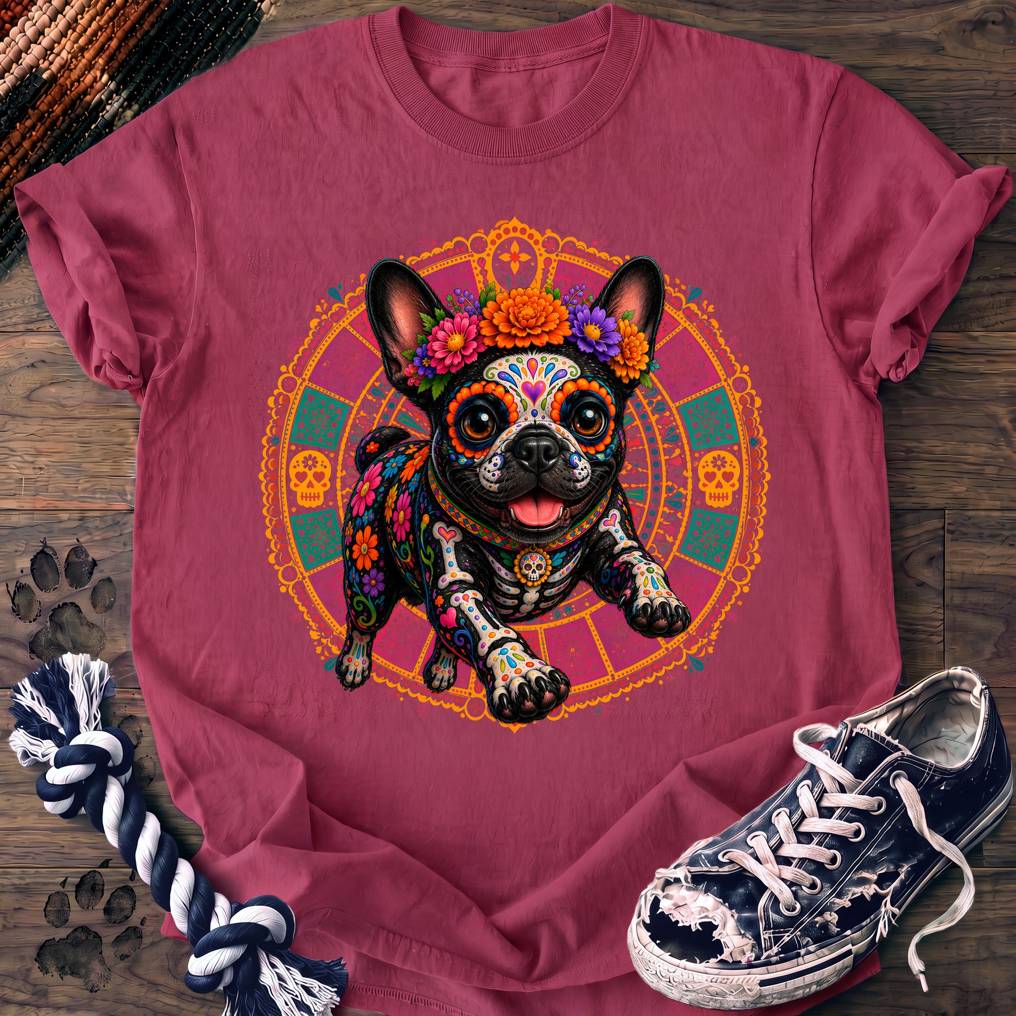 PAWSSION CLUB t-shirt in Crunchberry color - SKU PC-0595