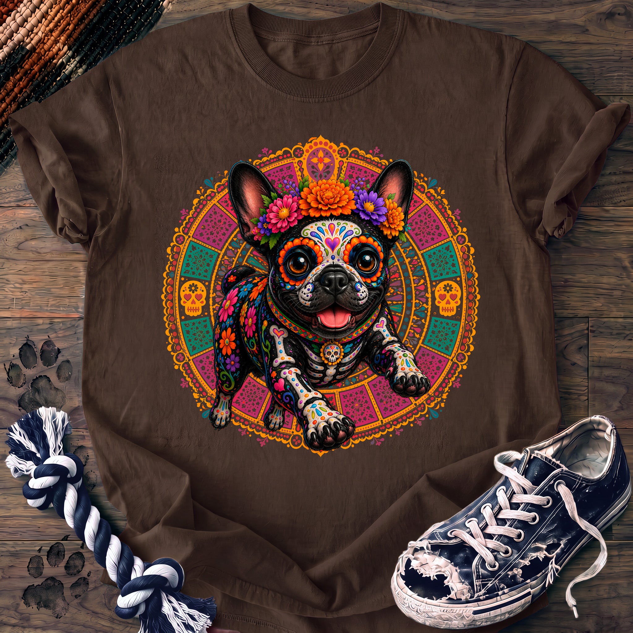 PAWSSION CLUB t-shirt in Espresso color - SKU PC-0595