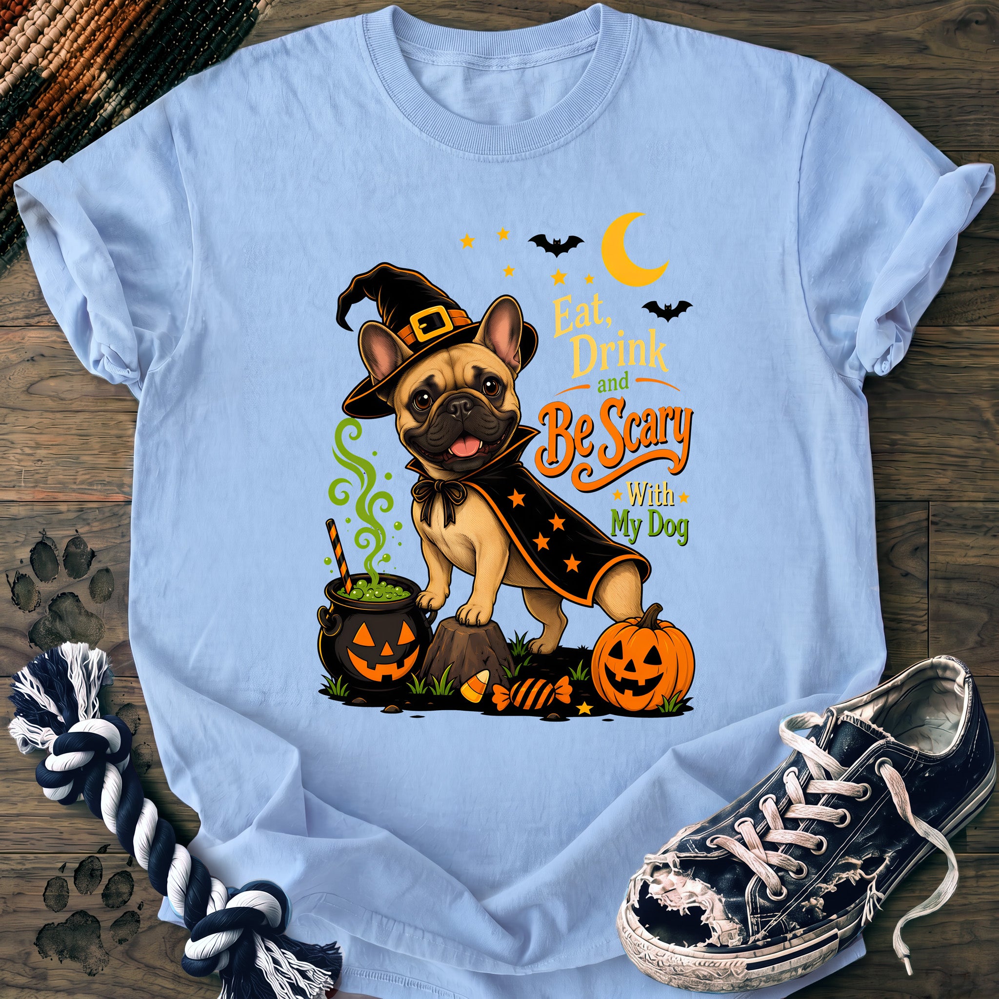 PAWSSION CLUB t-shirt in Chambray color - SKU PC-0596
