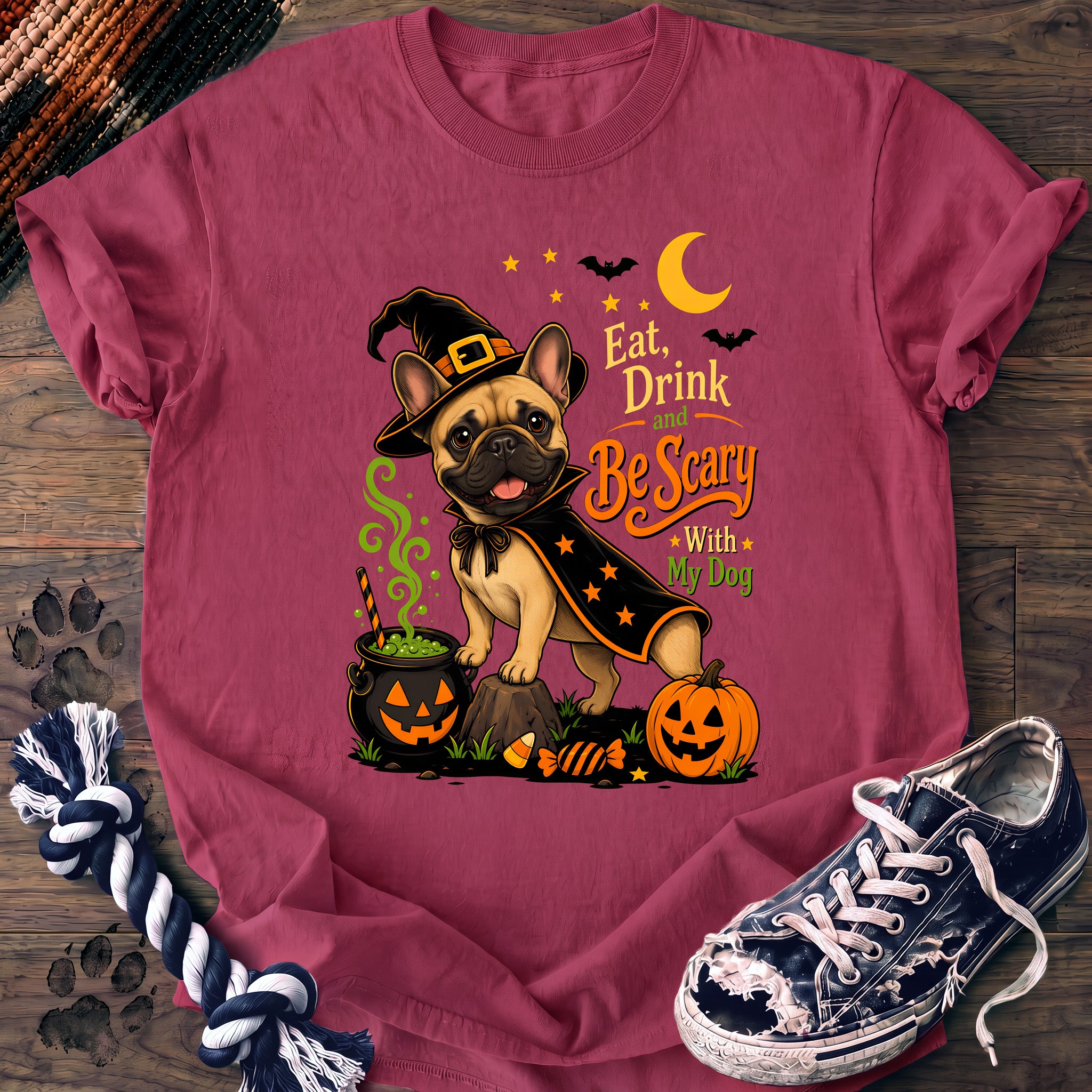 PAWSSION CLUB t-shirt in Crunchberry color - SKU PC-0596
