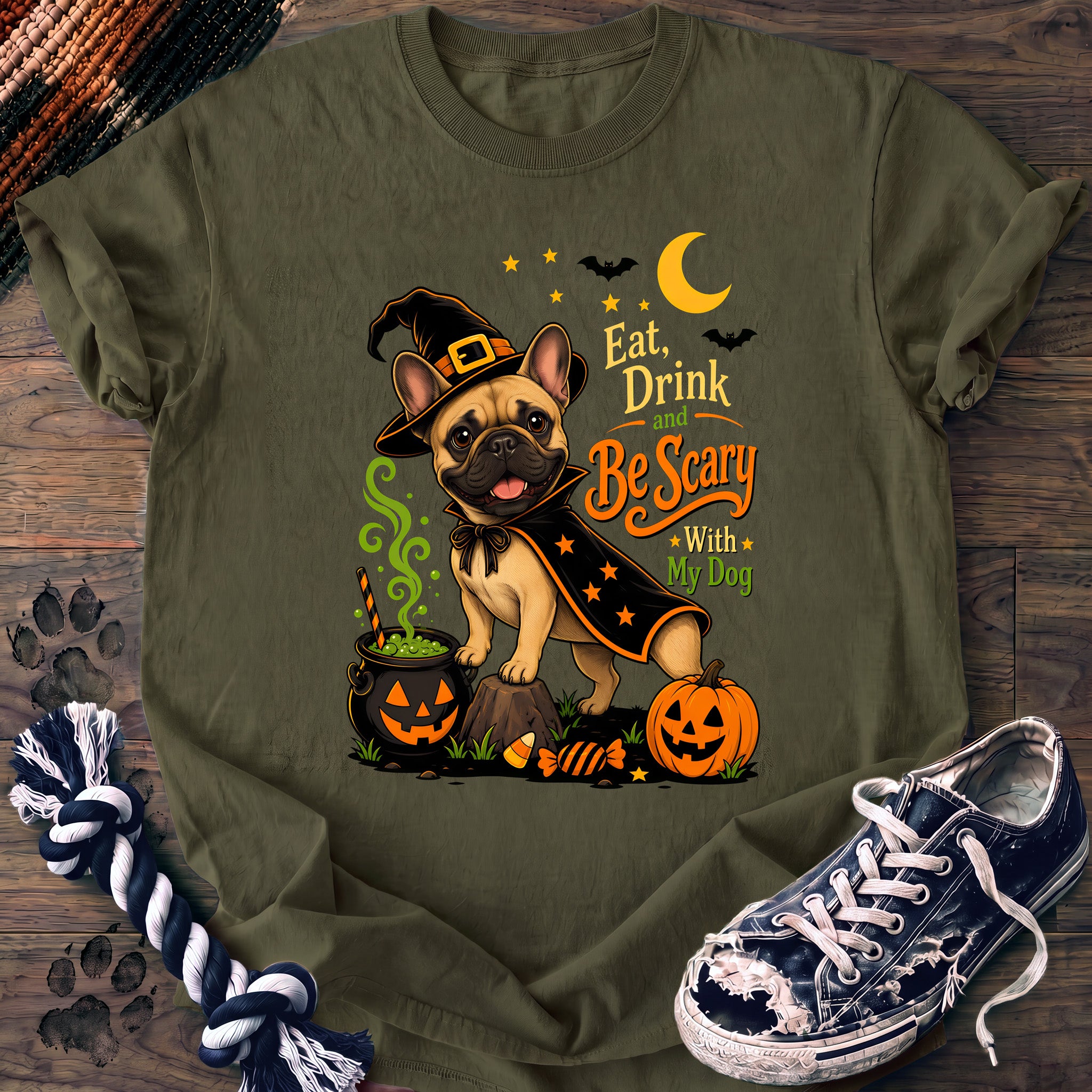PAWSSION CLUB t-shirt in Moss color - SKU PC-0596