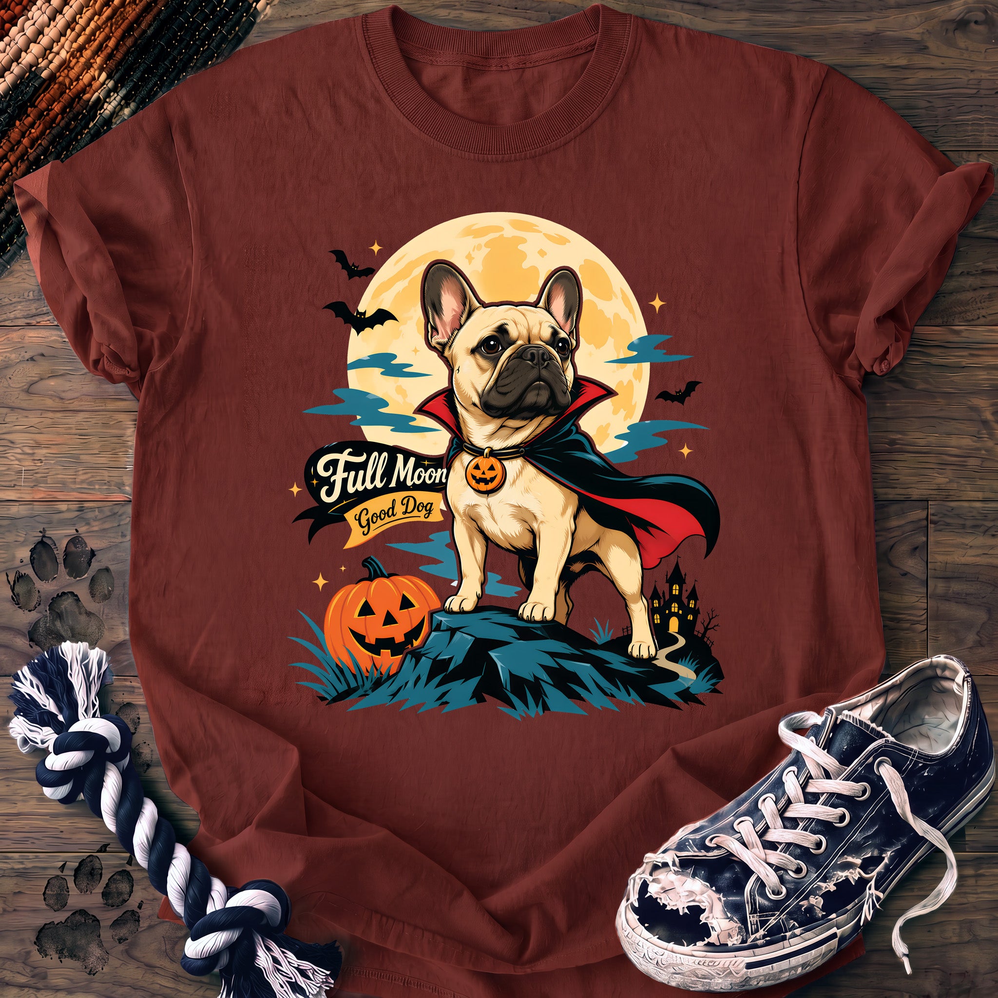 PAWSSION CLUB t-shirt in Brick color - SKU PC-0597