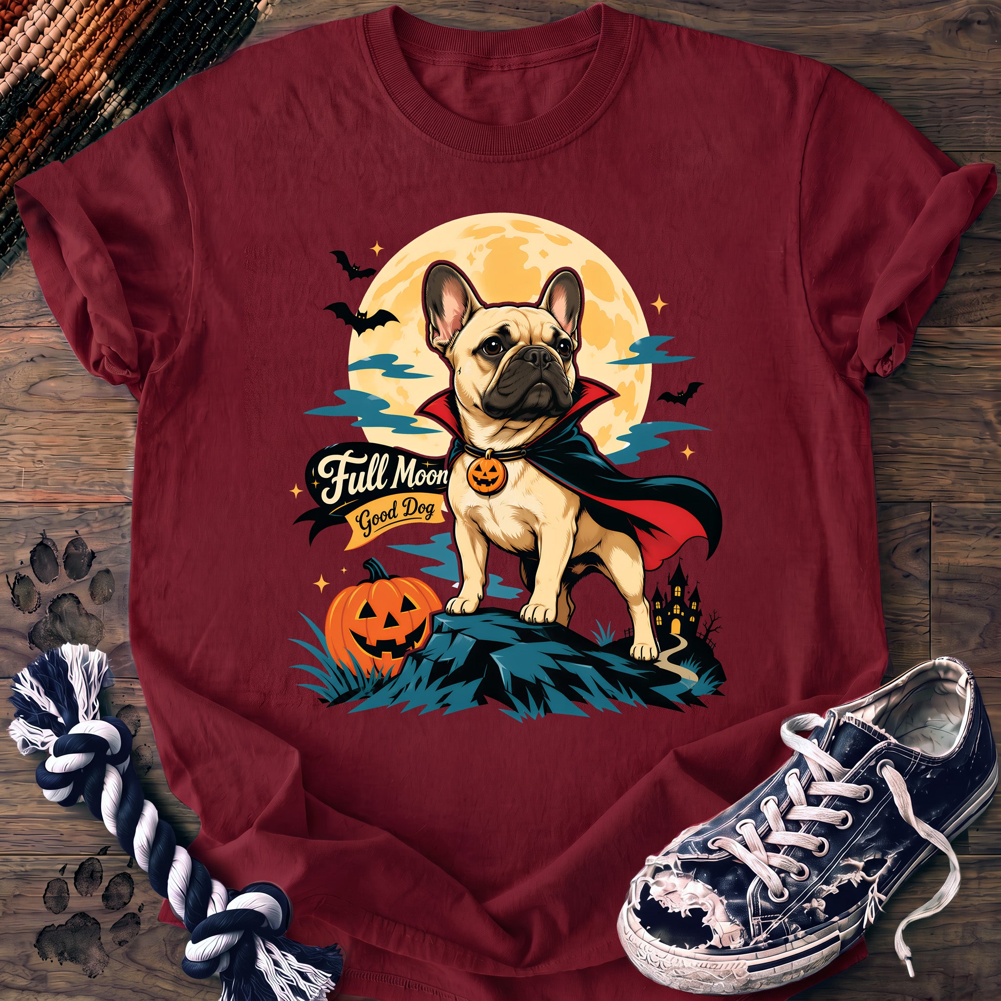 PAWSSION CLUB t-shirt in Crimson color - SKU PC-0597