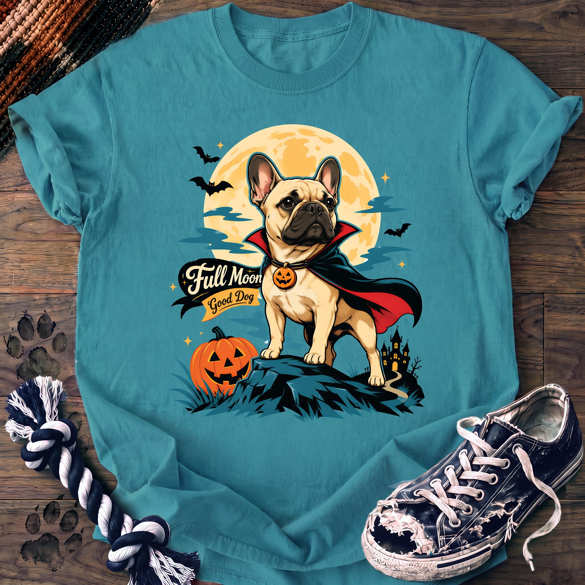 PAWSSION CLUB t-shirt in LagoonBlue color - SKU PC-0597