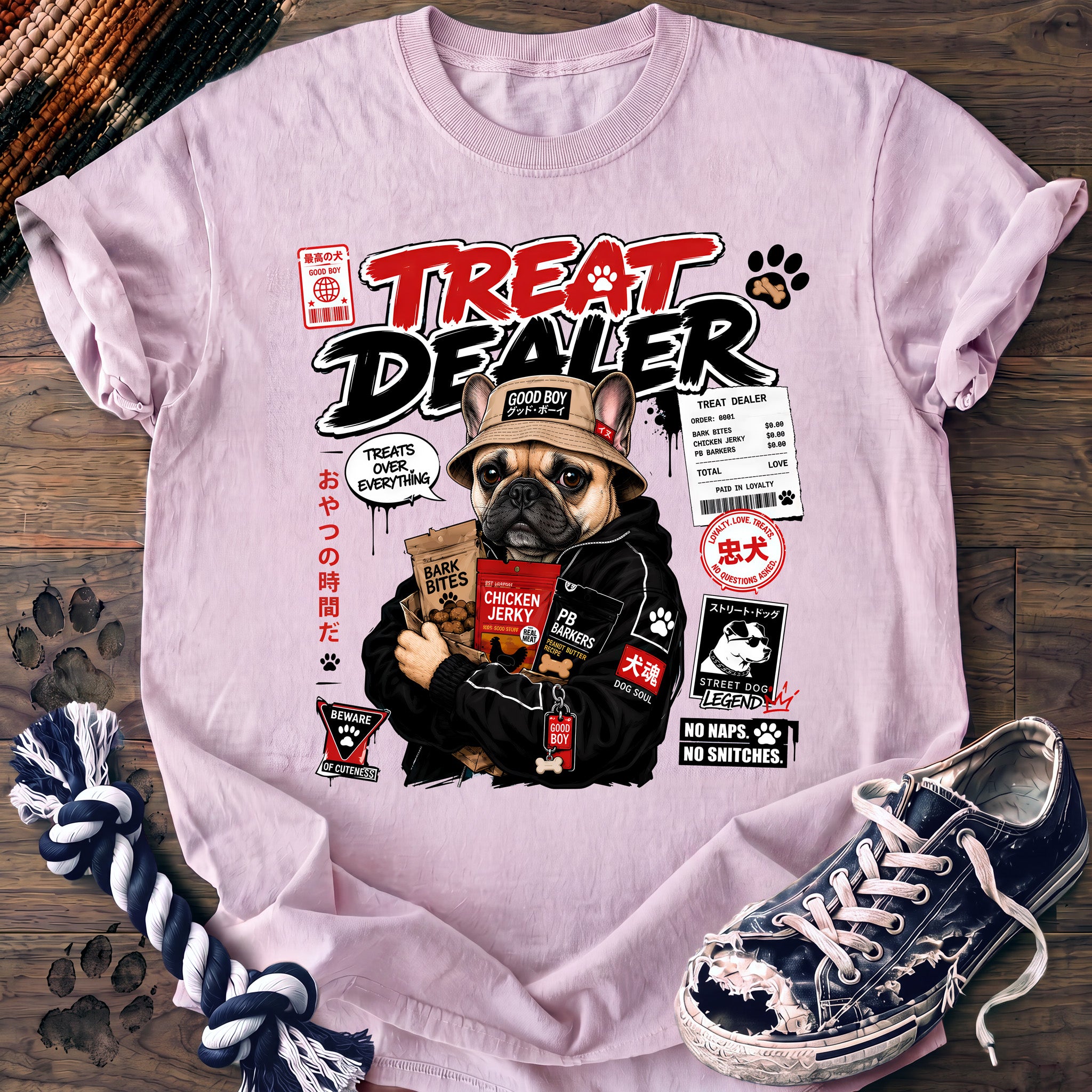 PAWSSION CLUB t-shirt in Blossom color - SKU PC-0602