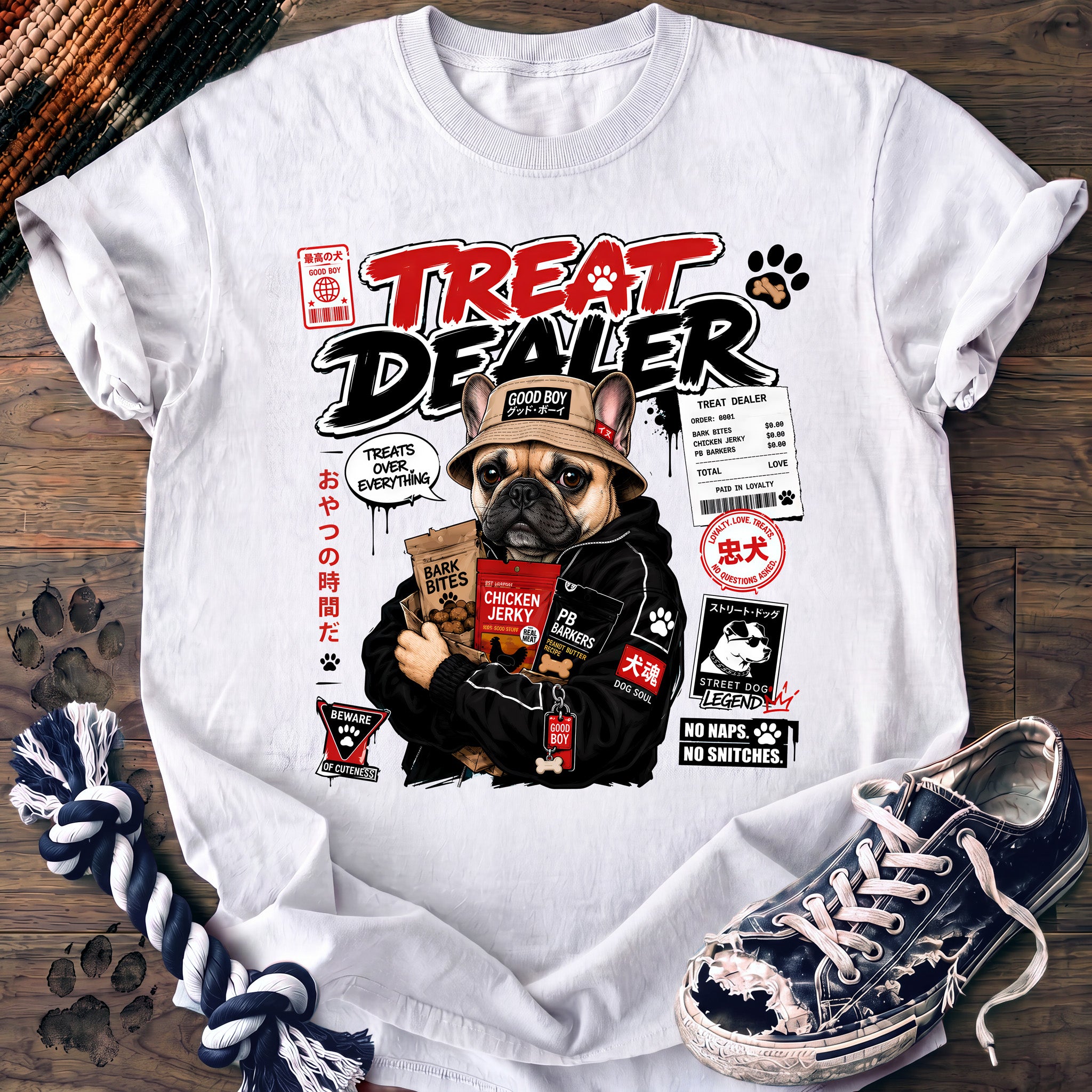 PAWSSION CLUB t-shirt in White color - SKU PC-0602