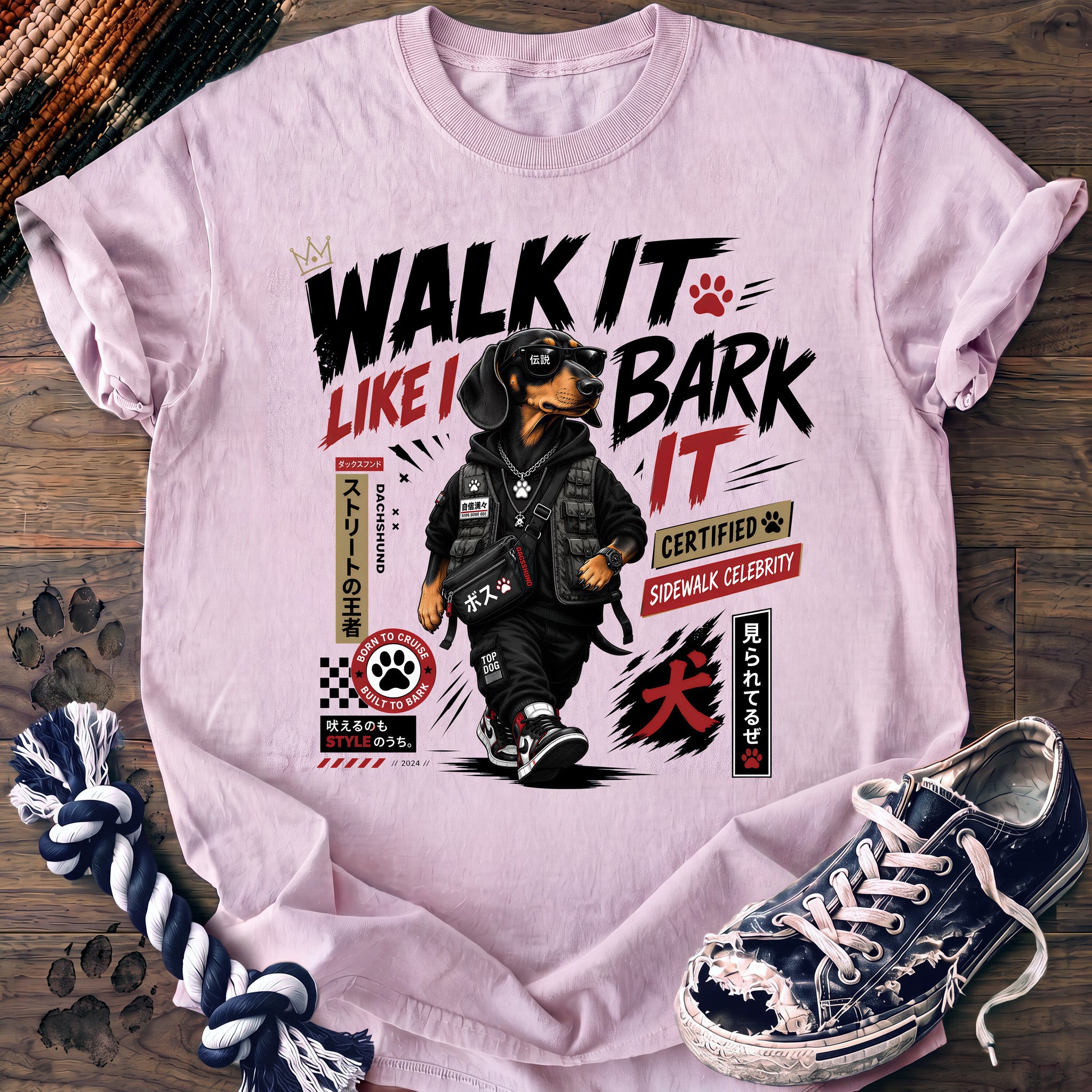 PAWSSION CLUB t-shirt in Blossom color - SKU PC-0608