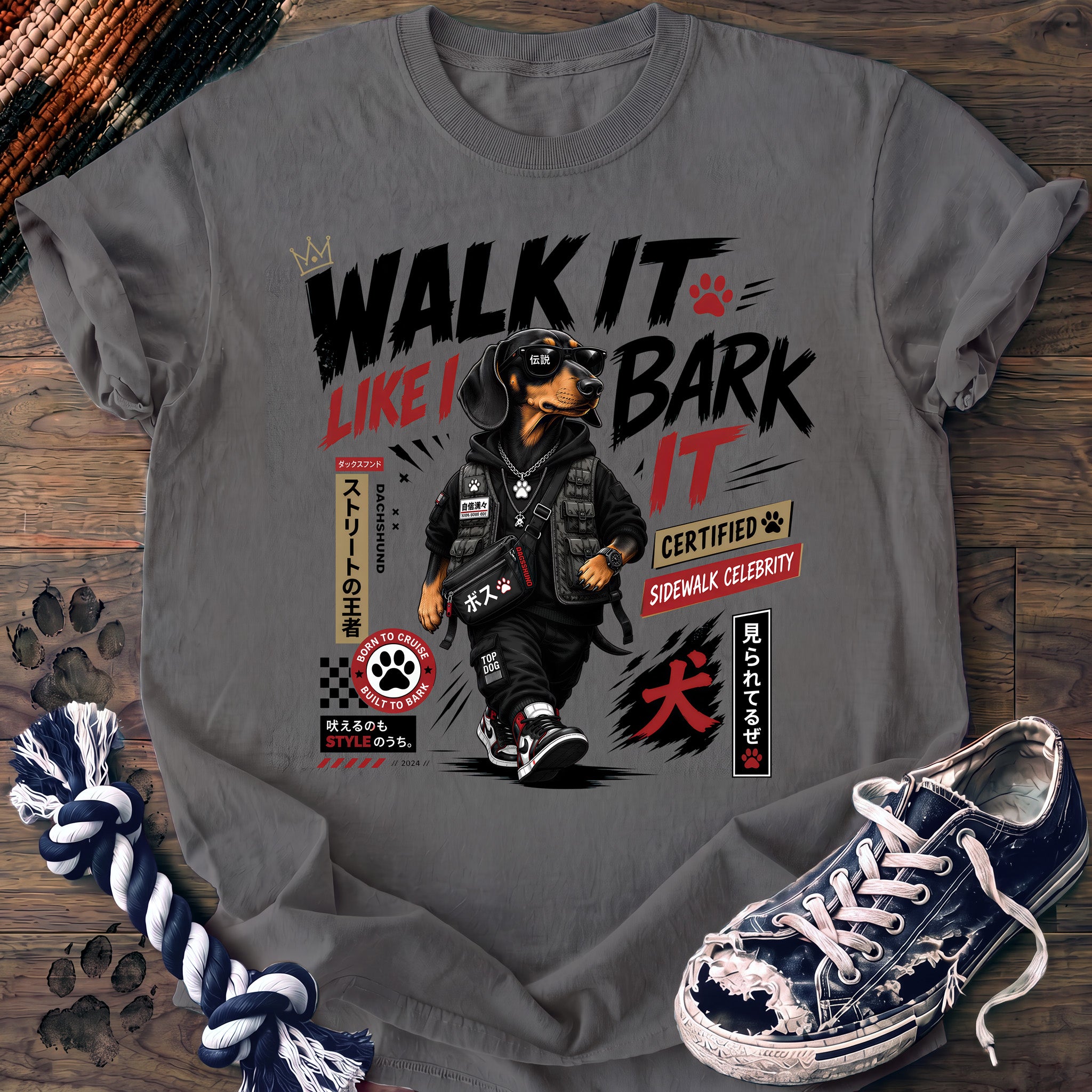 PAWSSION CLUB t-shirt in Grey color - SKU PC-0608