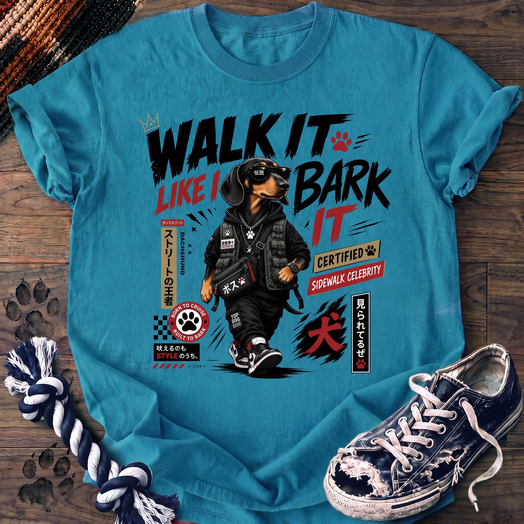PAWSSION CLUB t-shirt in Sapphire color - SKU PC-0608