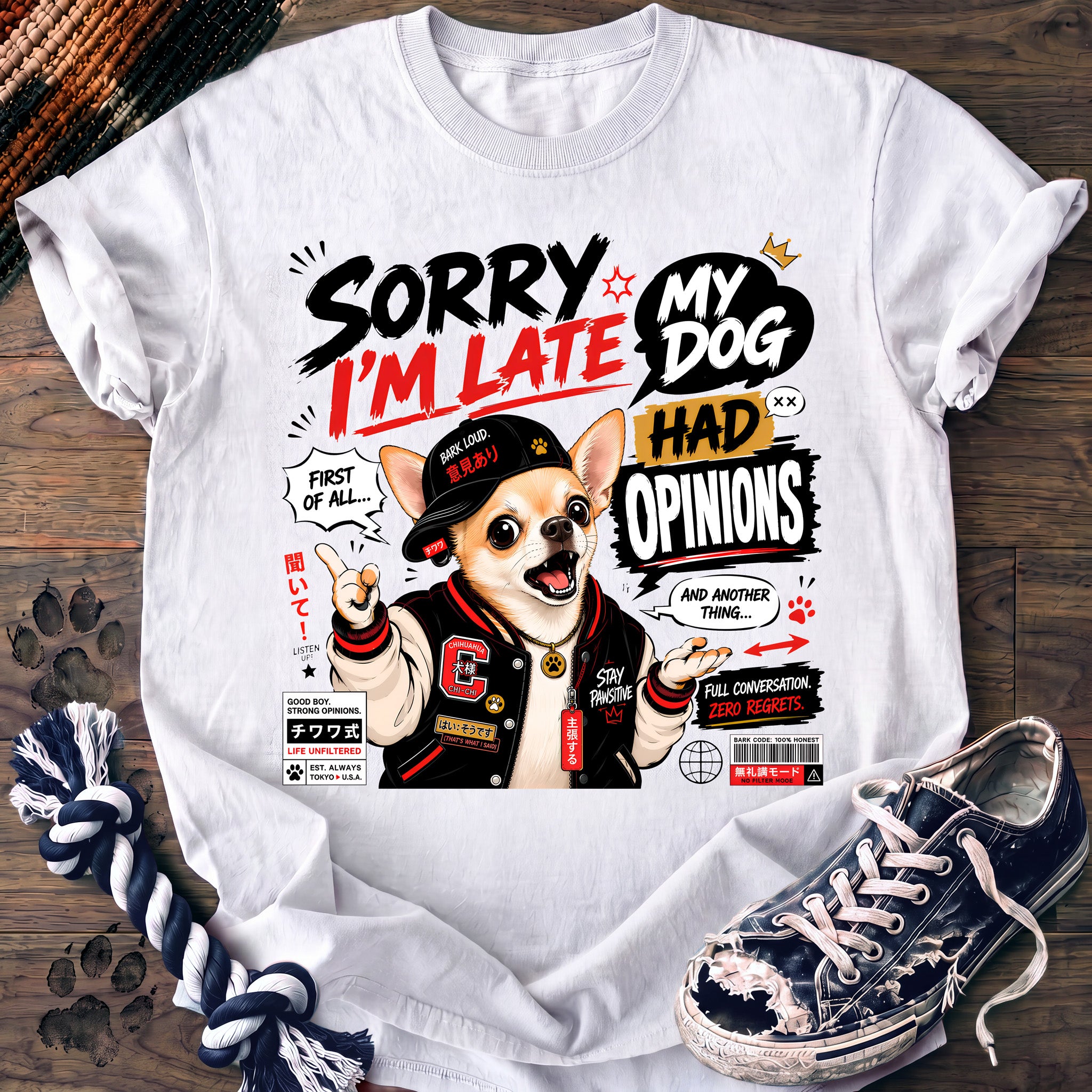 PAWSSION CLUB t-shirt in White color - SKU PC-0634