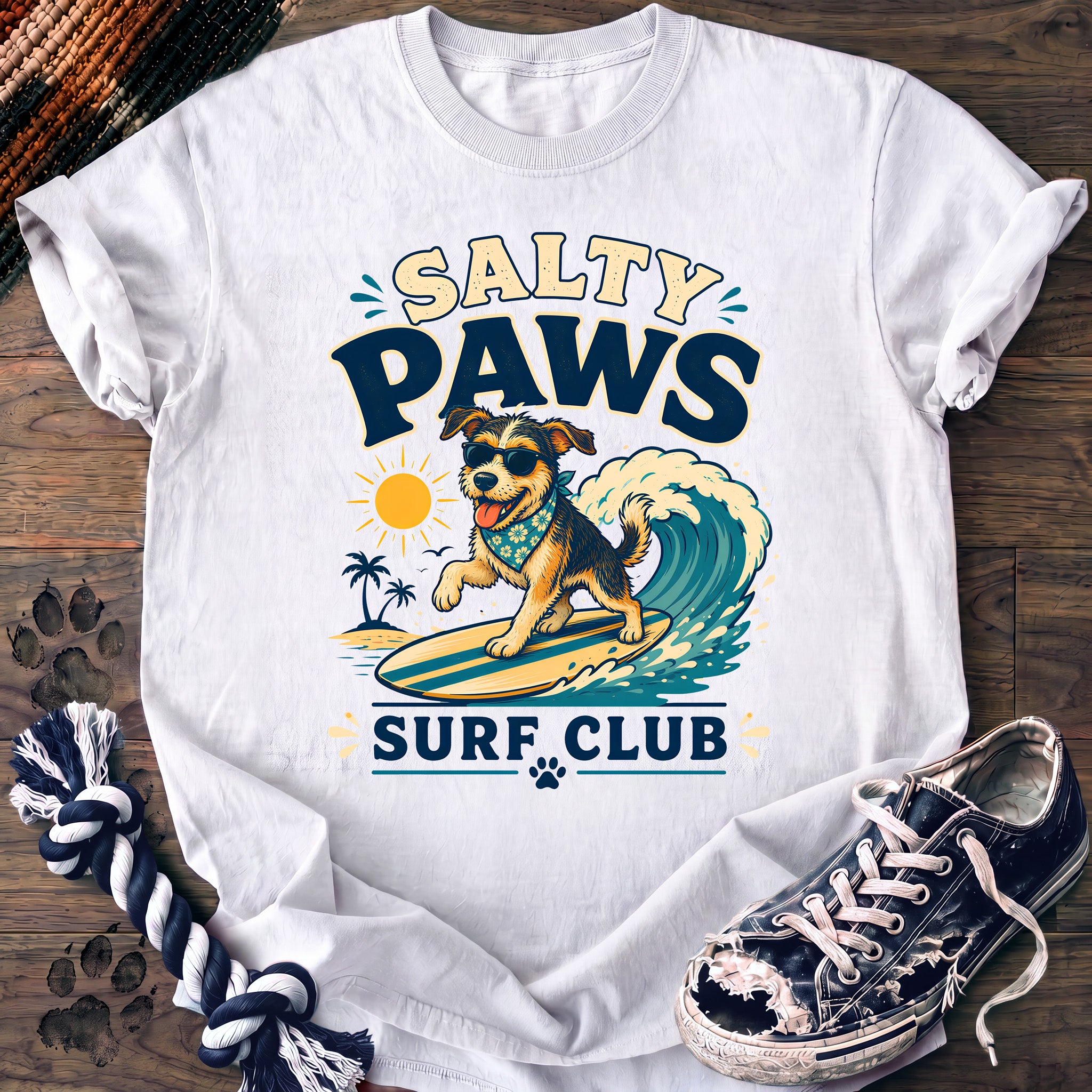 PAWSSION CLUB t-shirt in White color - SKU PC-0650