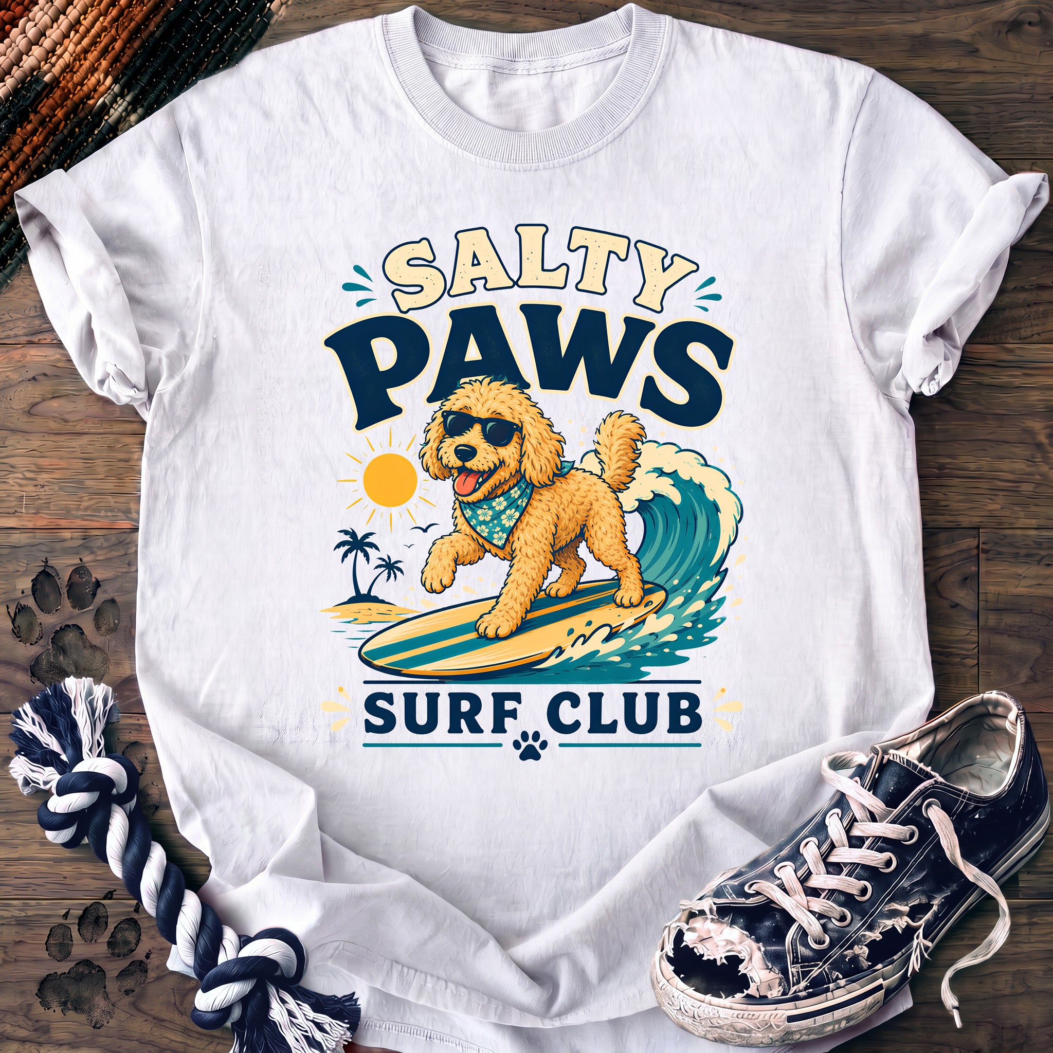 PAWSSION CLUB t-shirt in White color - SKU PC-0654