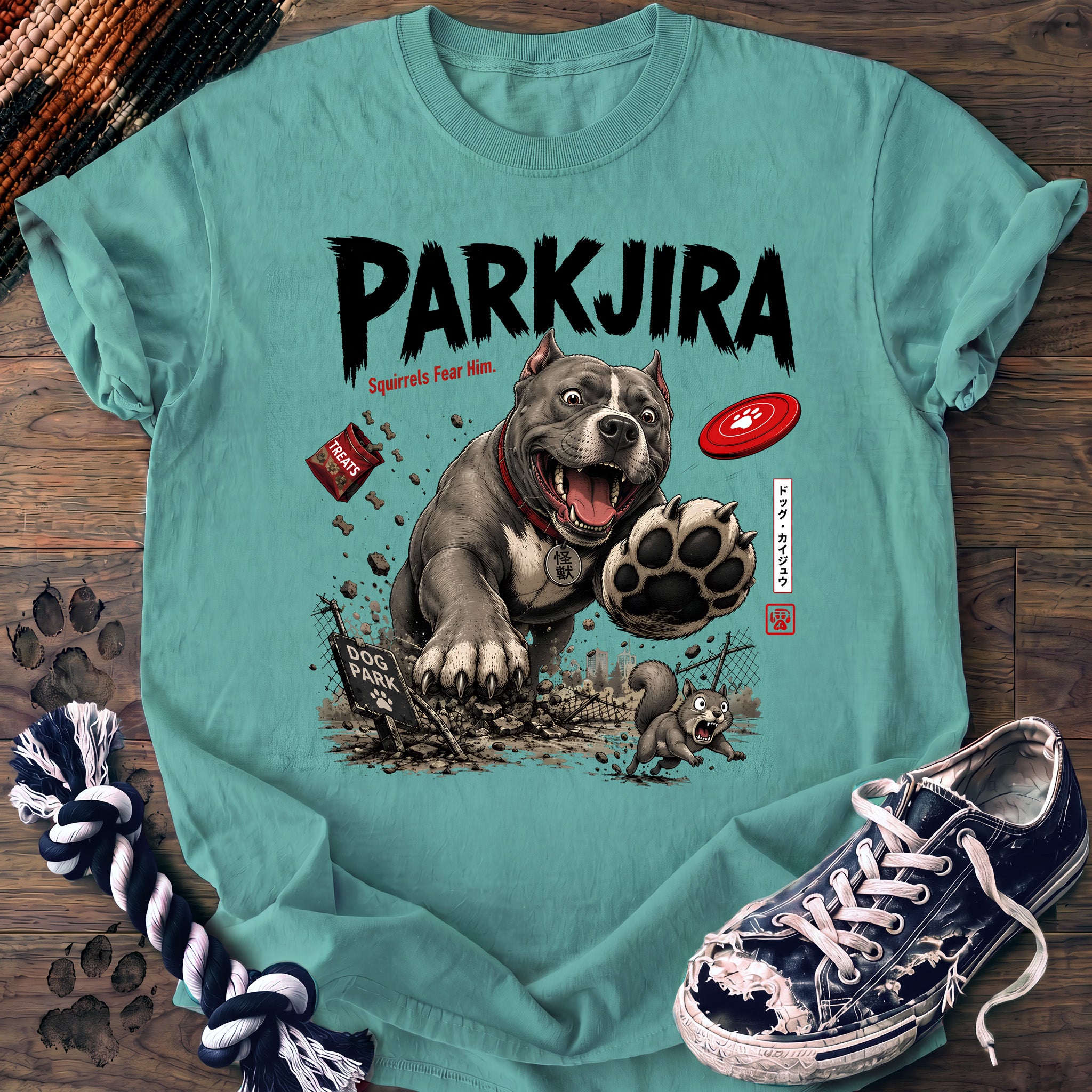 PAWSSION CLUB t-shirt in ChalkyMint color - SKU PC-0656