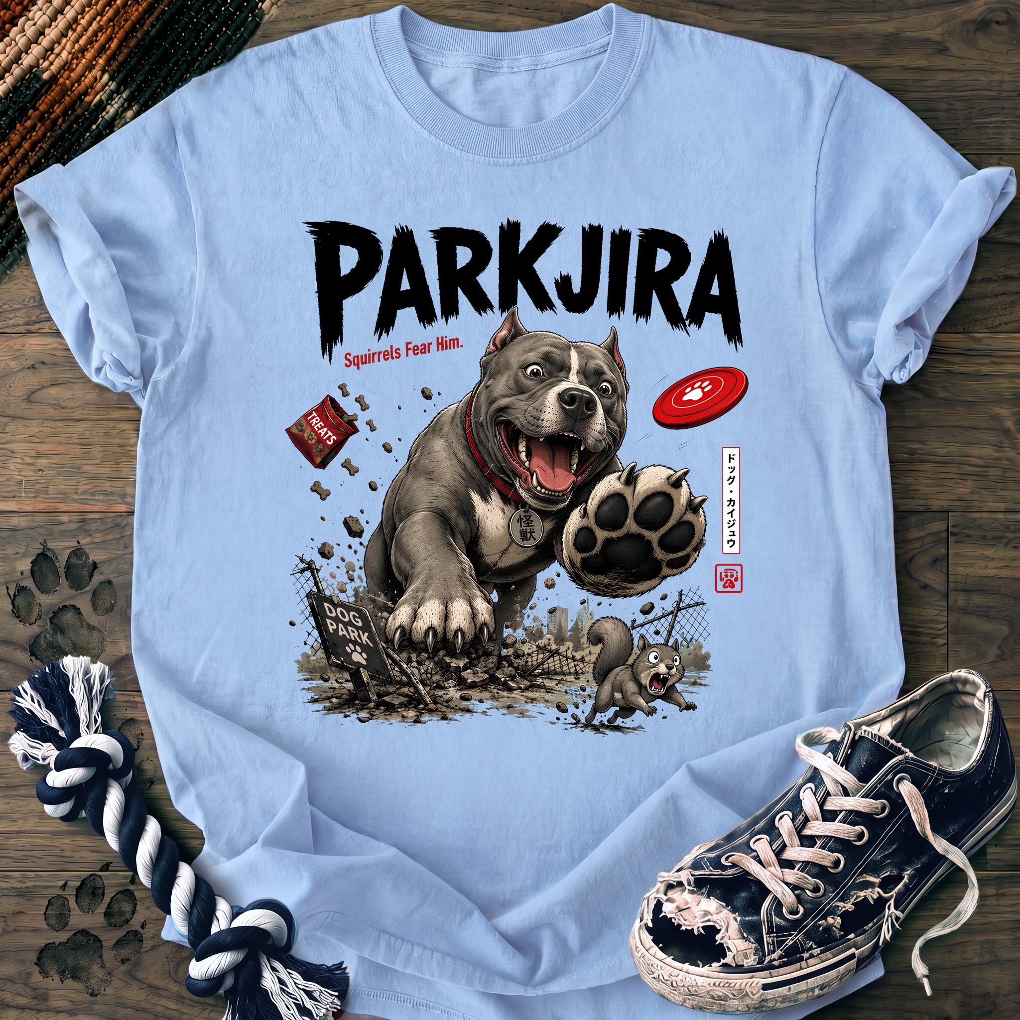 PAWSSION CLUB t-shirt in Chambray color - SKU PC-0656