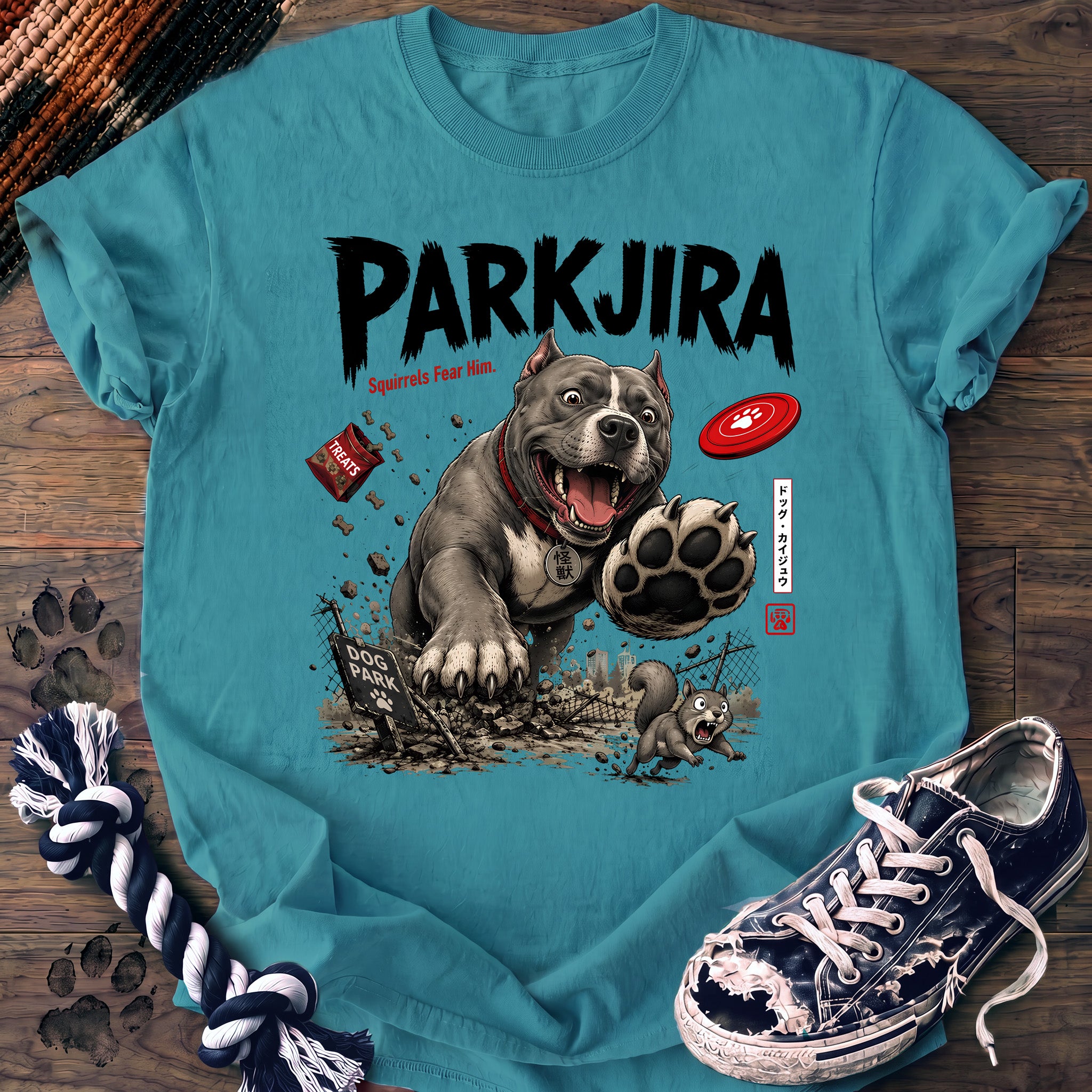 PAWSSION CLUB t-shirt in LagoonBlue color - SKU PC-0656