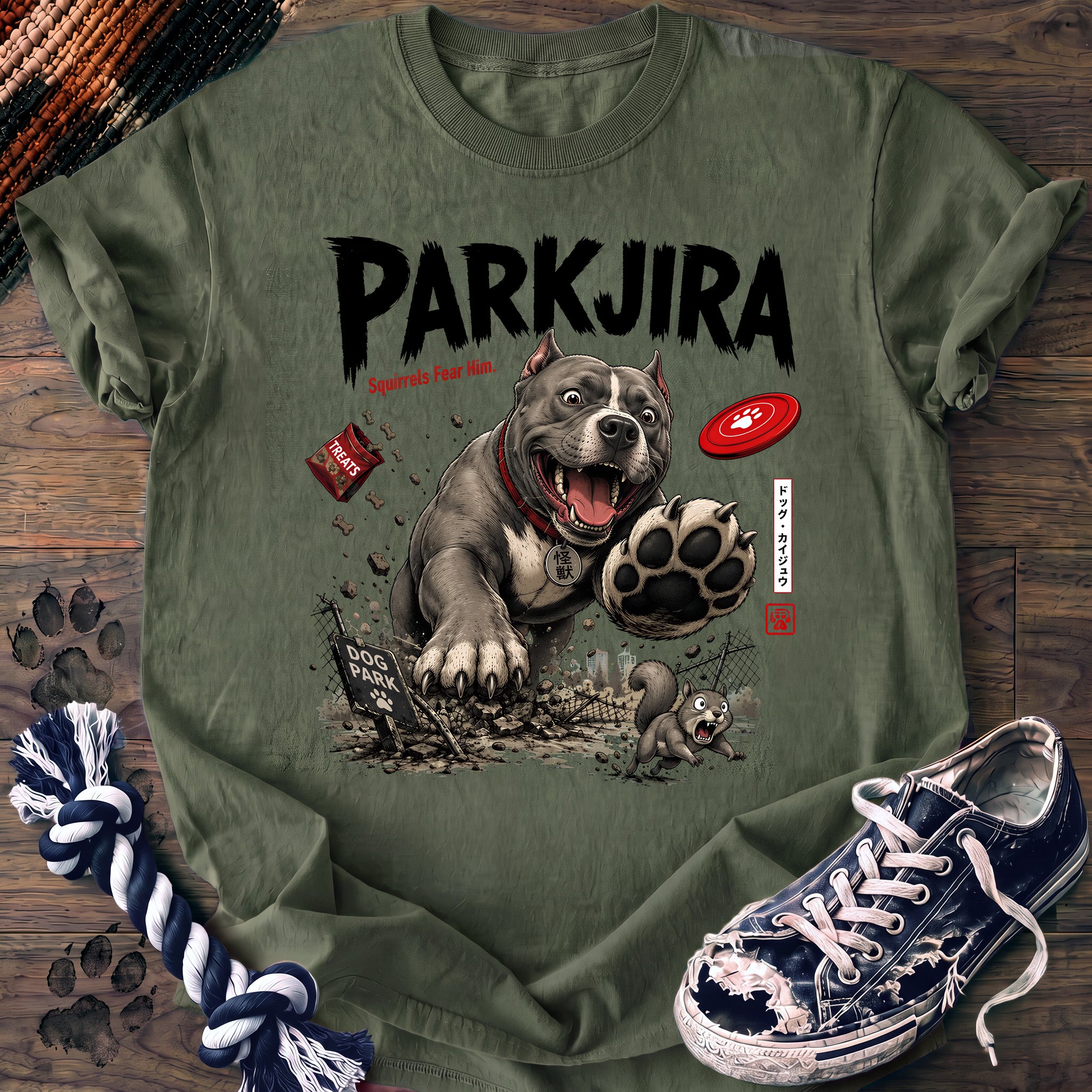 PAWSSION CLUB t-shirt in LightGreen color - SKU PC-0656