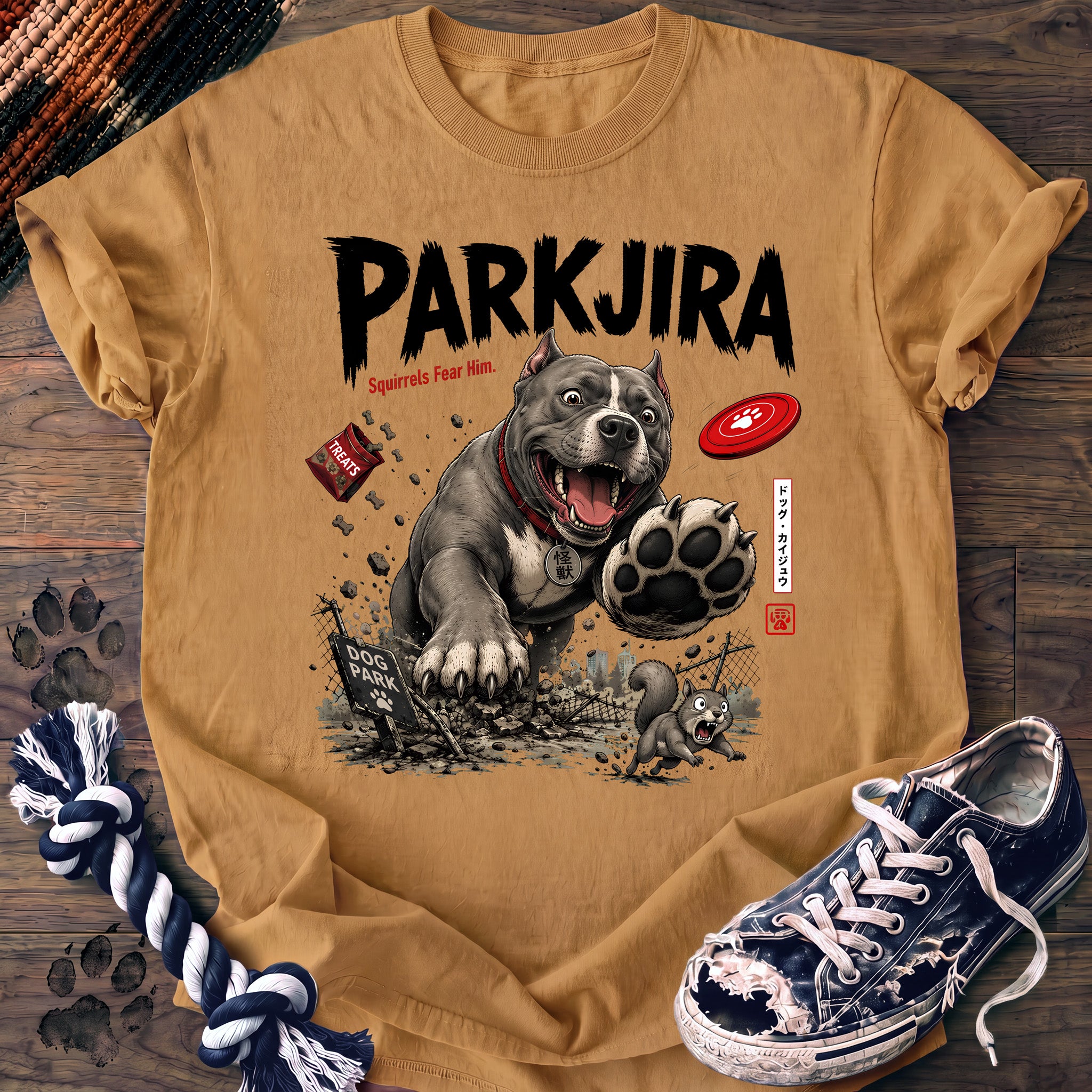 PAWSSION CLUB t-shirt in Mustard color - SKU PC-0656