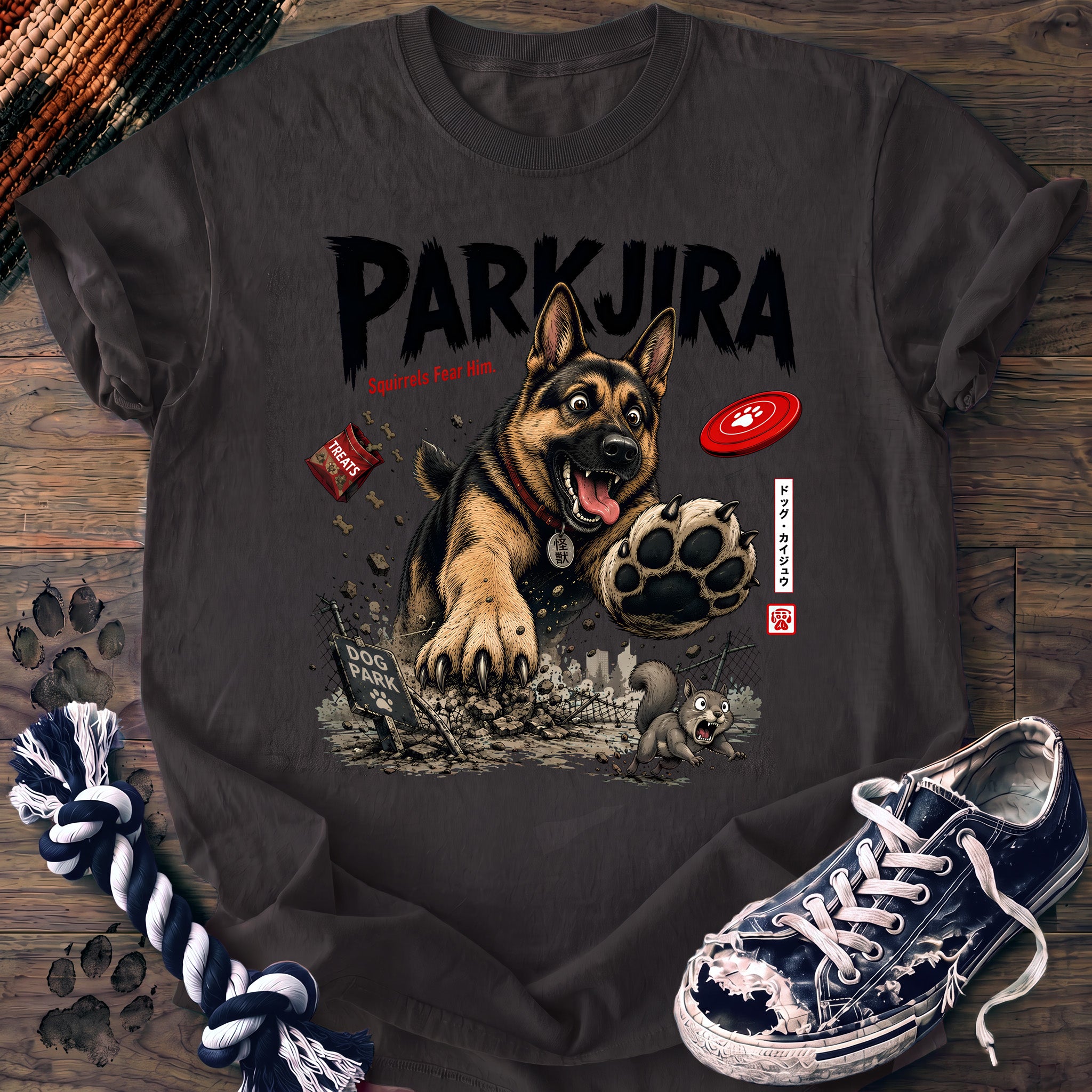 PAWSSION CLUB t-shirt in Graphite color - SKU PC-0660