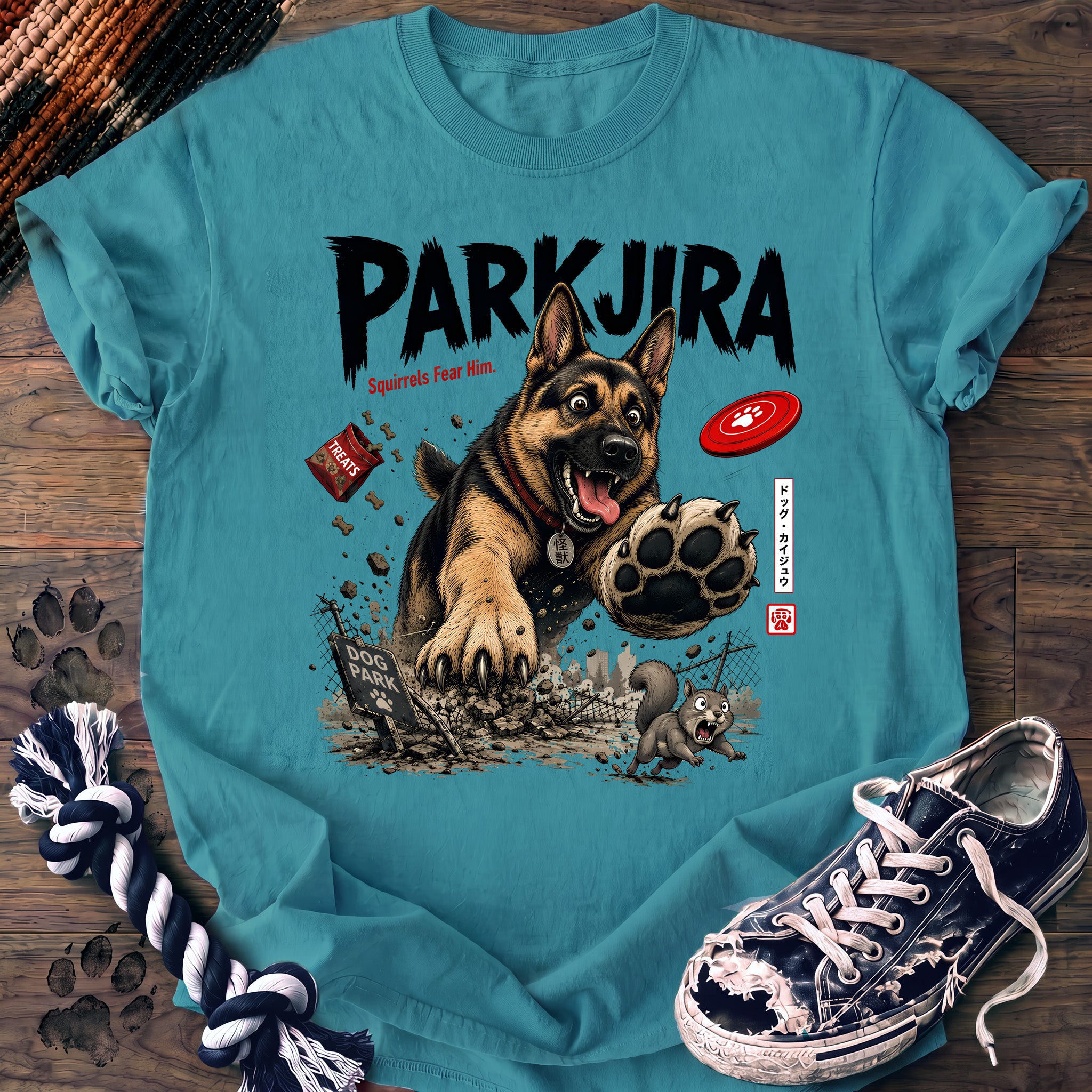 PAWSSION CLUB t-shirt in LagoonBlue color - SKU PC-0660