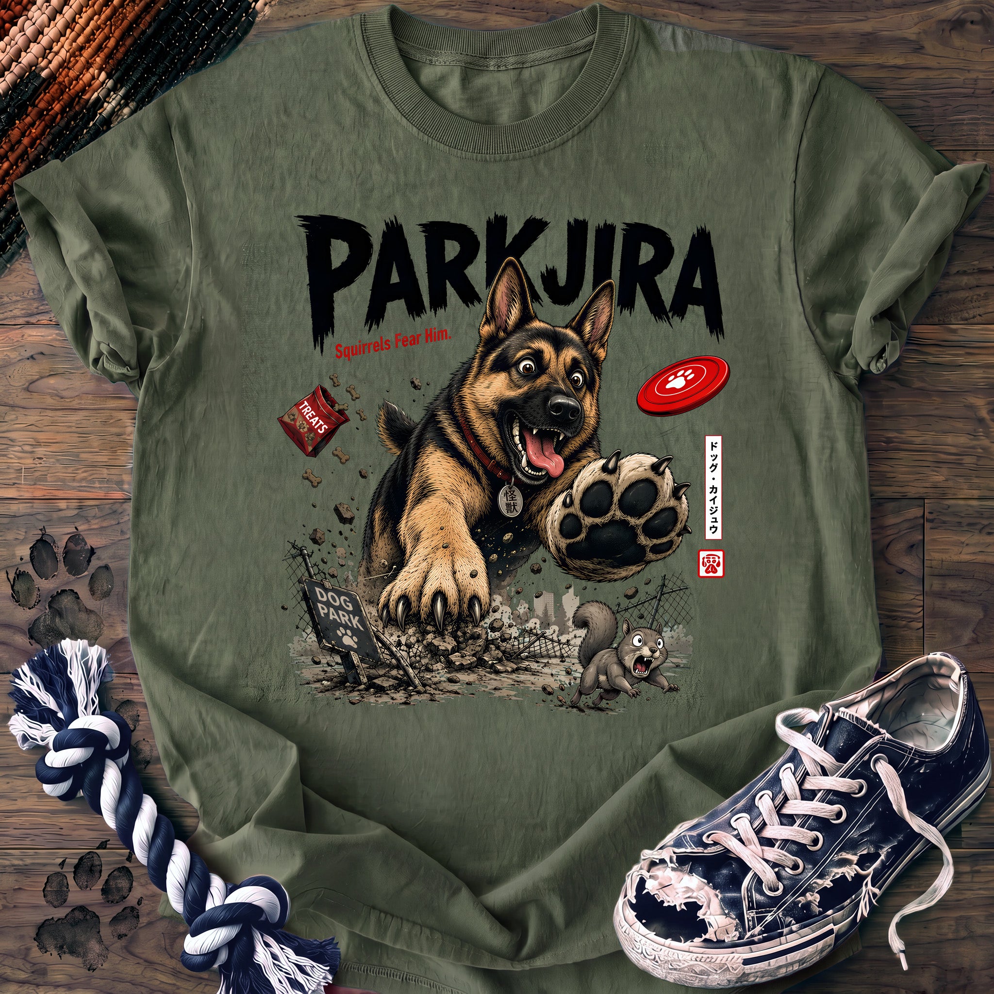 PAWSSION CLUB t-shirt in LightGreen color - SKU PC-0660