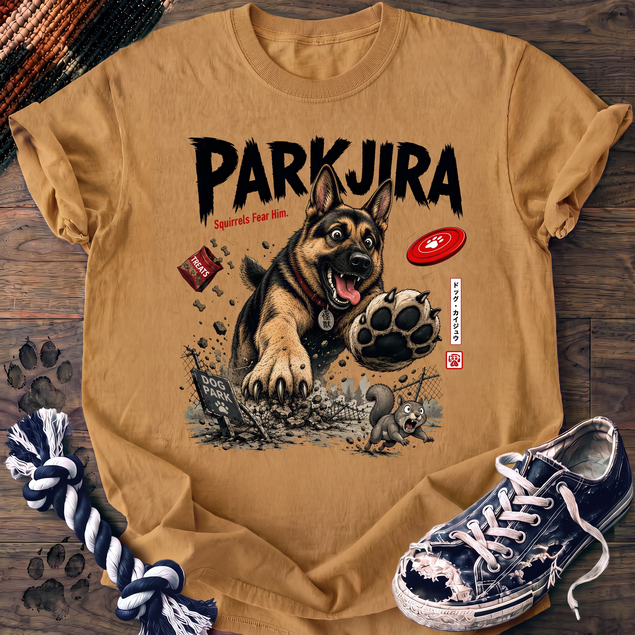 PAWSSION CLUB t-shirt in Mustard color - SKU PC-0660