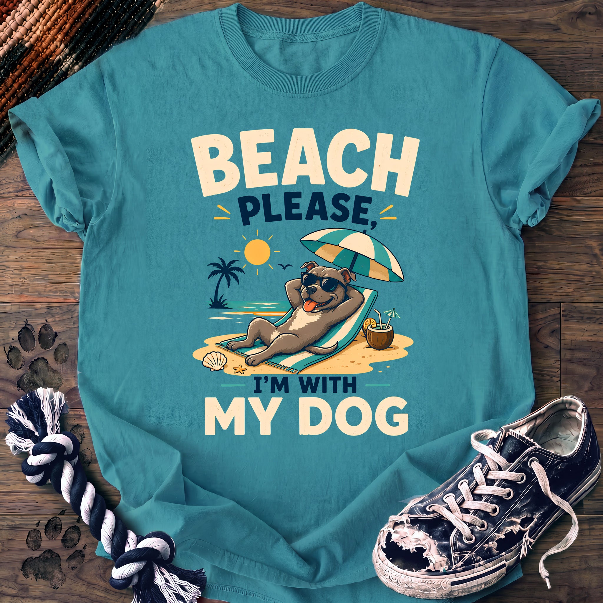 PAWSSION CLUB t-shirt in LagoonBlue color - SKU PC-0666
