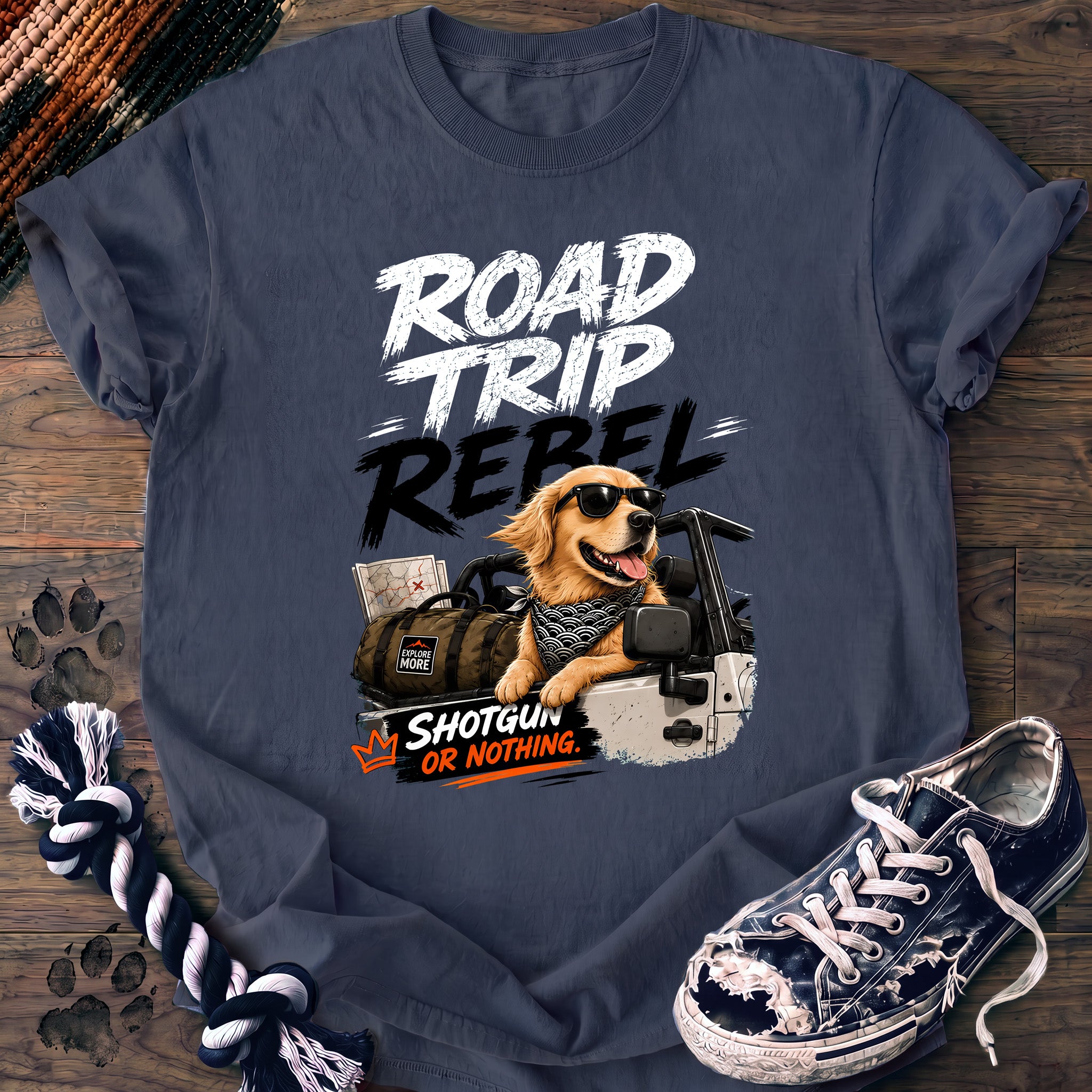 PAWSSION CLUB t-shirt in BlueJean color - SKU PC-0673