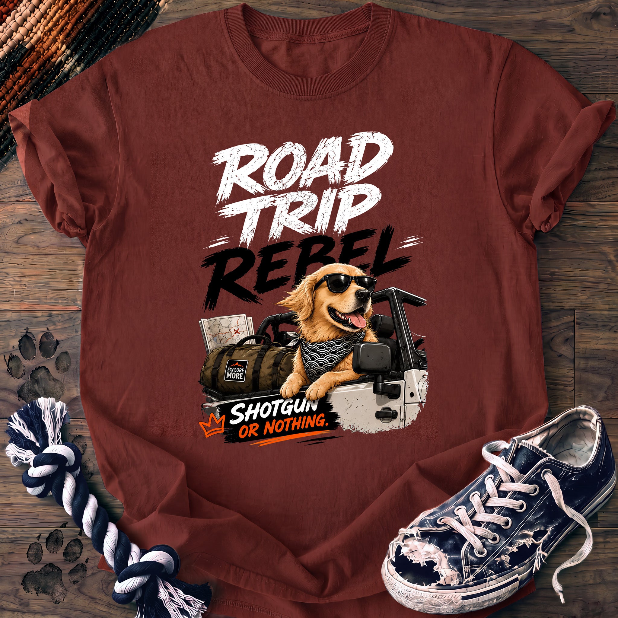 PAWSSION CLUB t-shirt in Brick color - SKU PC-0673