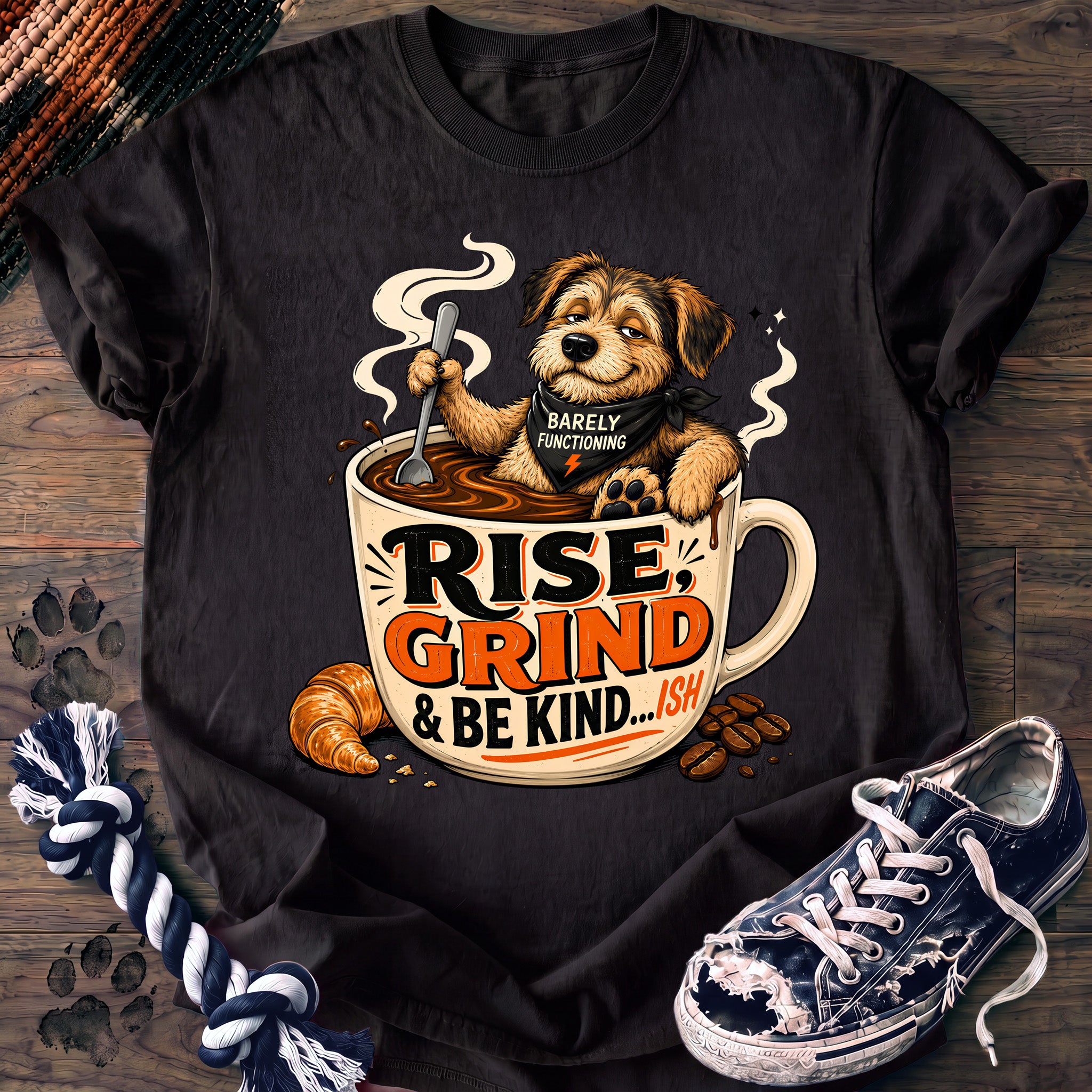 PAWSSION CLUB t-shirt in Black color - SKU PC-0676