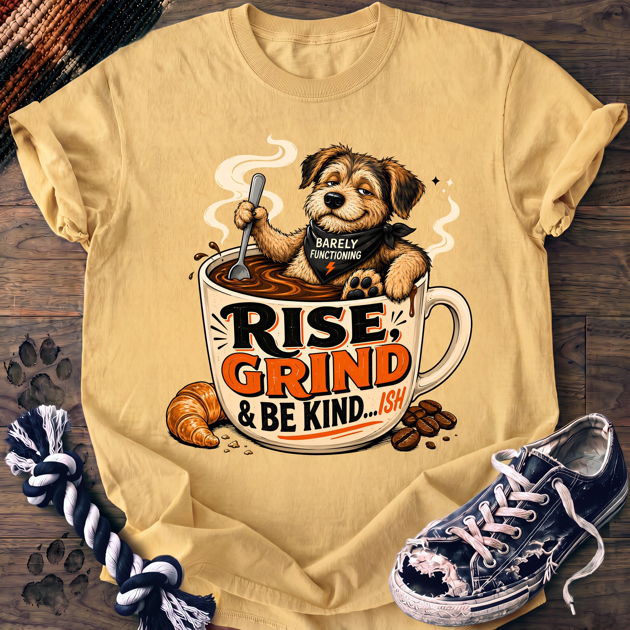 PAWSSION CLUB t-shirt in Butter color - SKU PC-0676