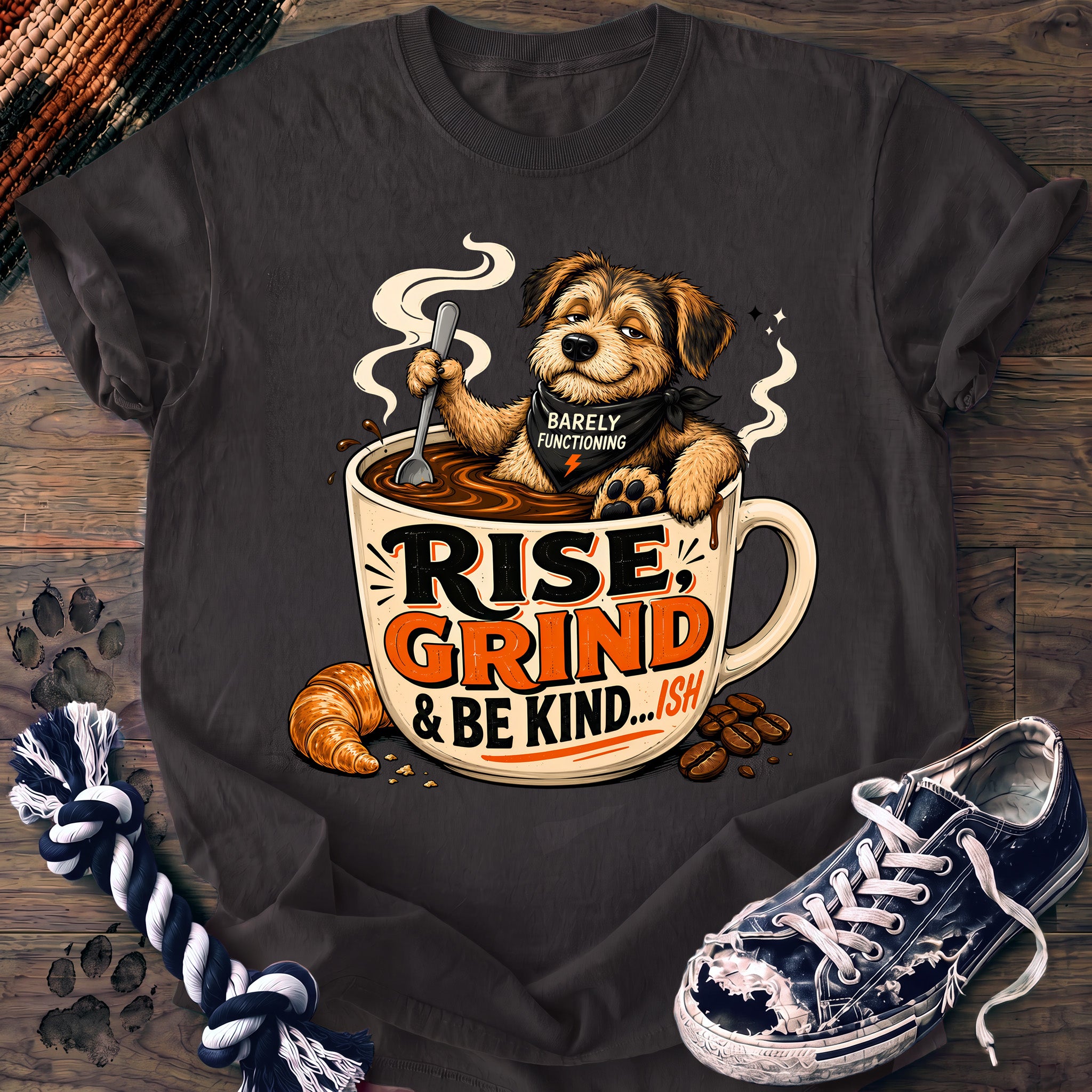 PAWSSION CLUB t-shirt in Graphite color - SKU PC-0676