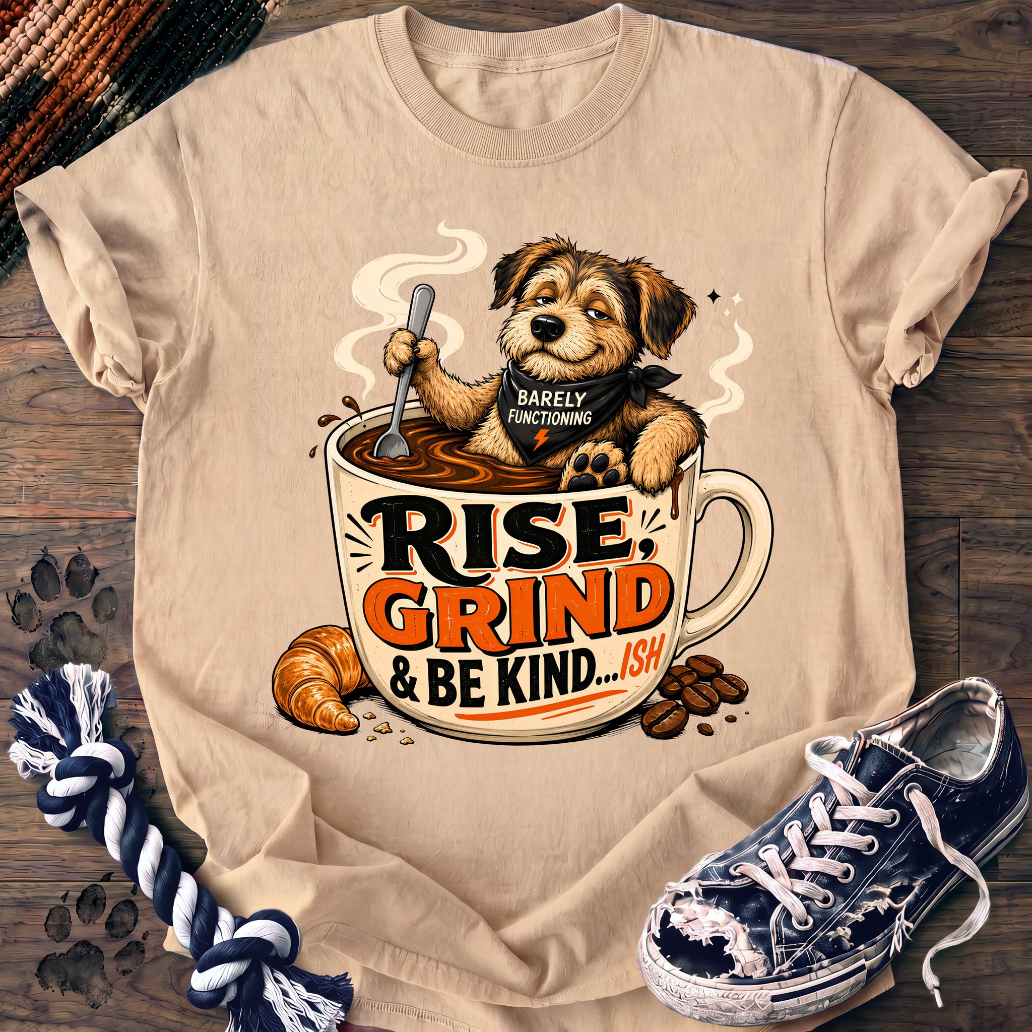 PAWSSION CLUB t-shirt in Ivory color - SKU PC-0676