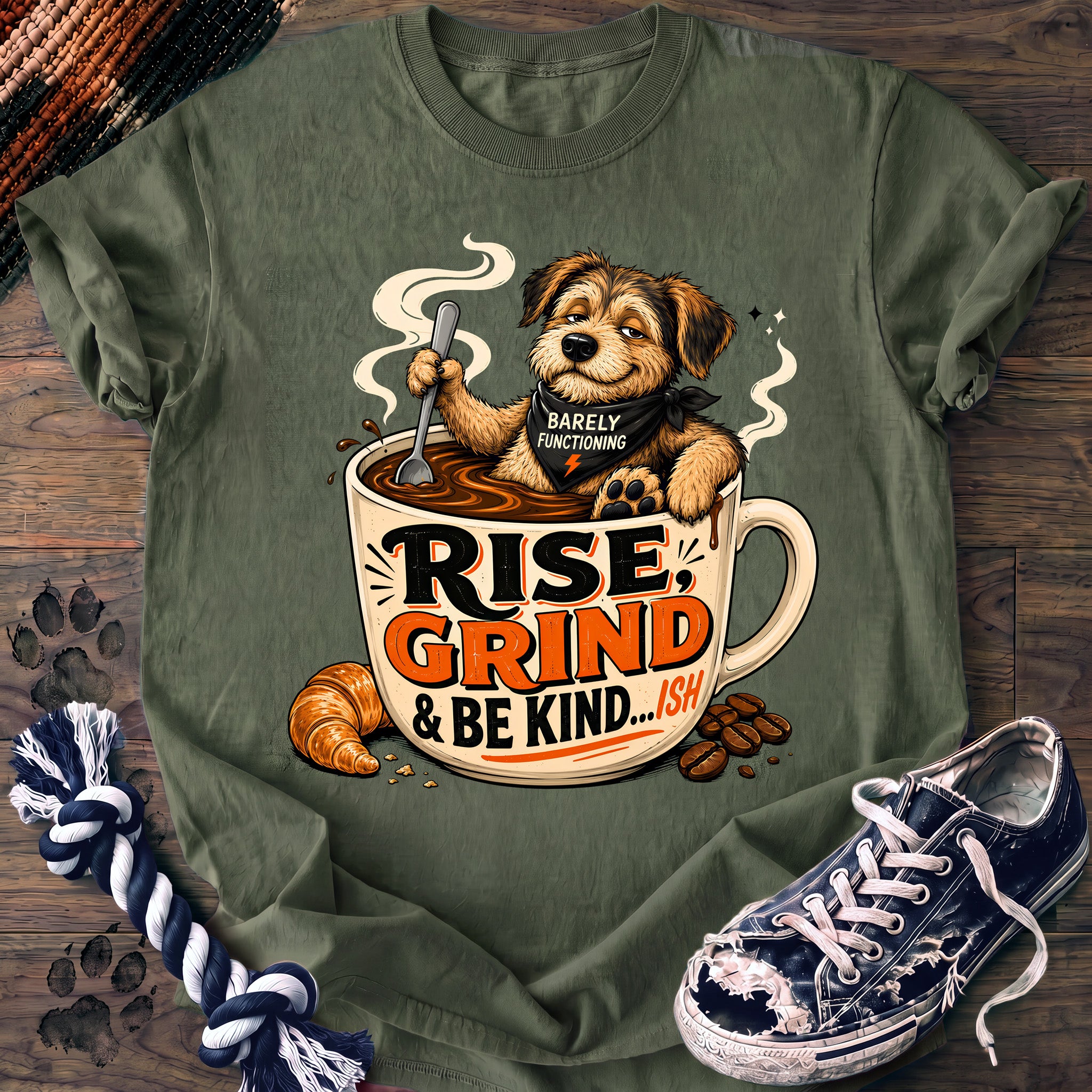 PAWSSION CLUB t-shirt in LightGreen color - SKU PC-0676