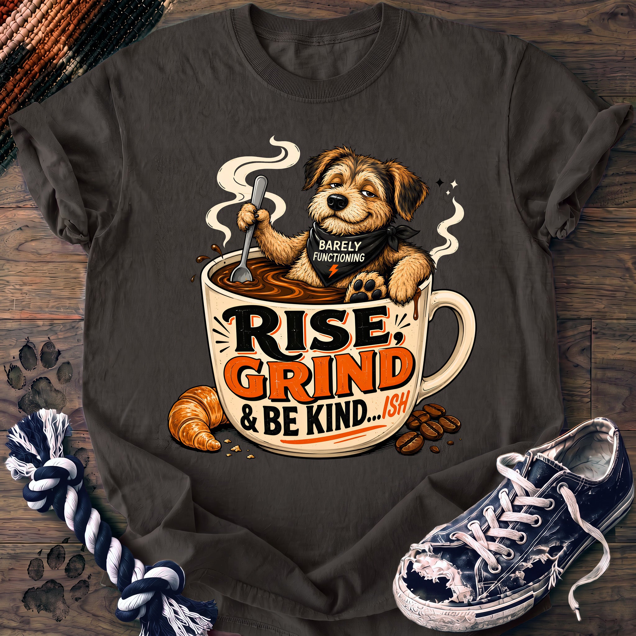 PAWSSION CLUB t-shirt in Pepper color - SKU PC-0676