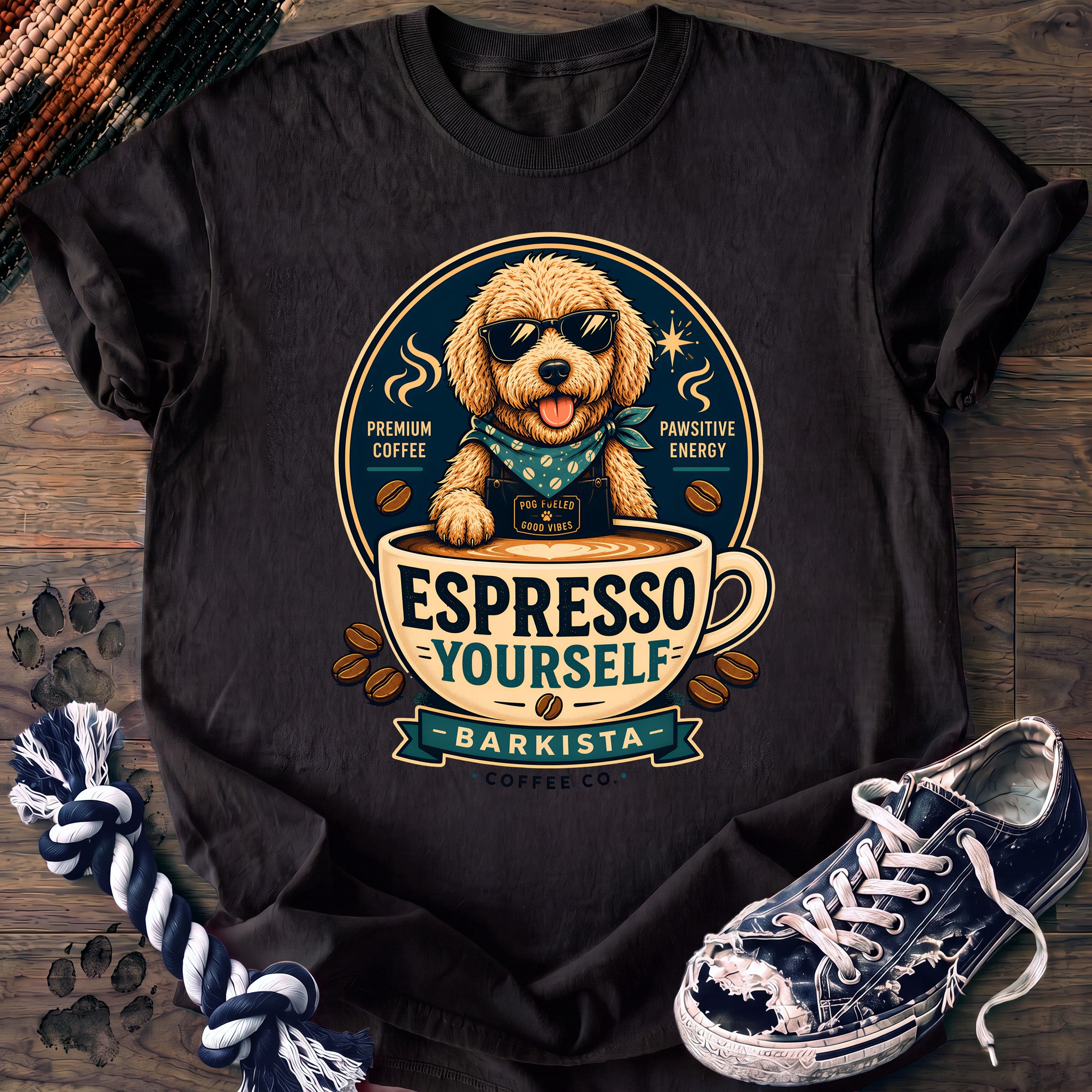 PAWSSION CLUB t-shirt in Black color - SKU PC-0680