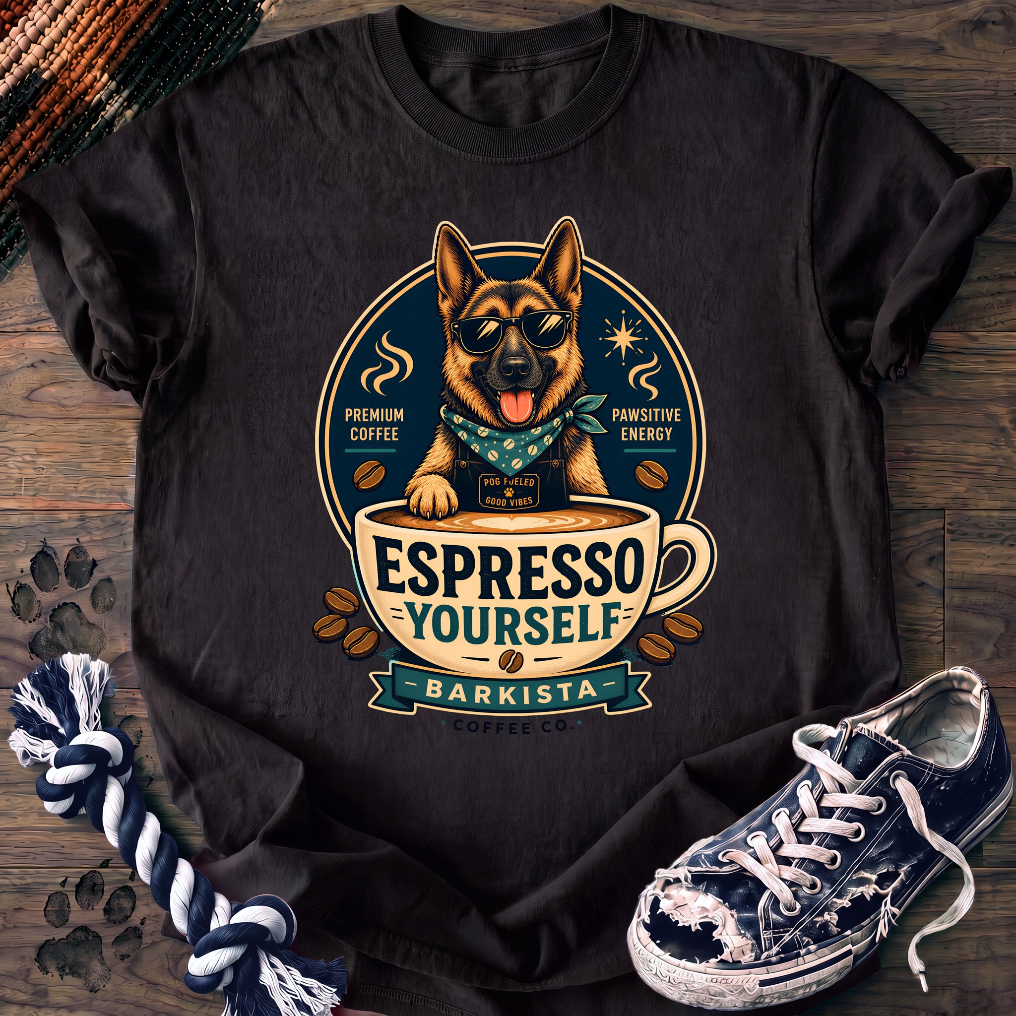 PAWSSION CLUB t-shirt in Black color - SKU PC-0682