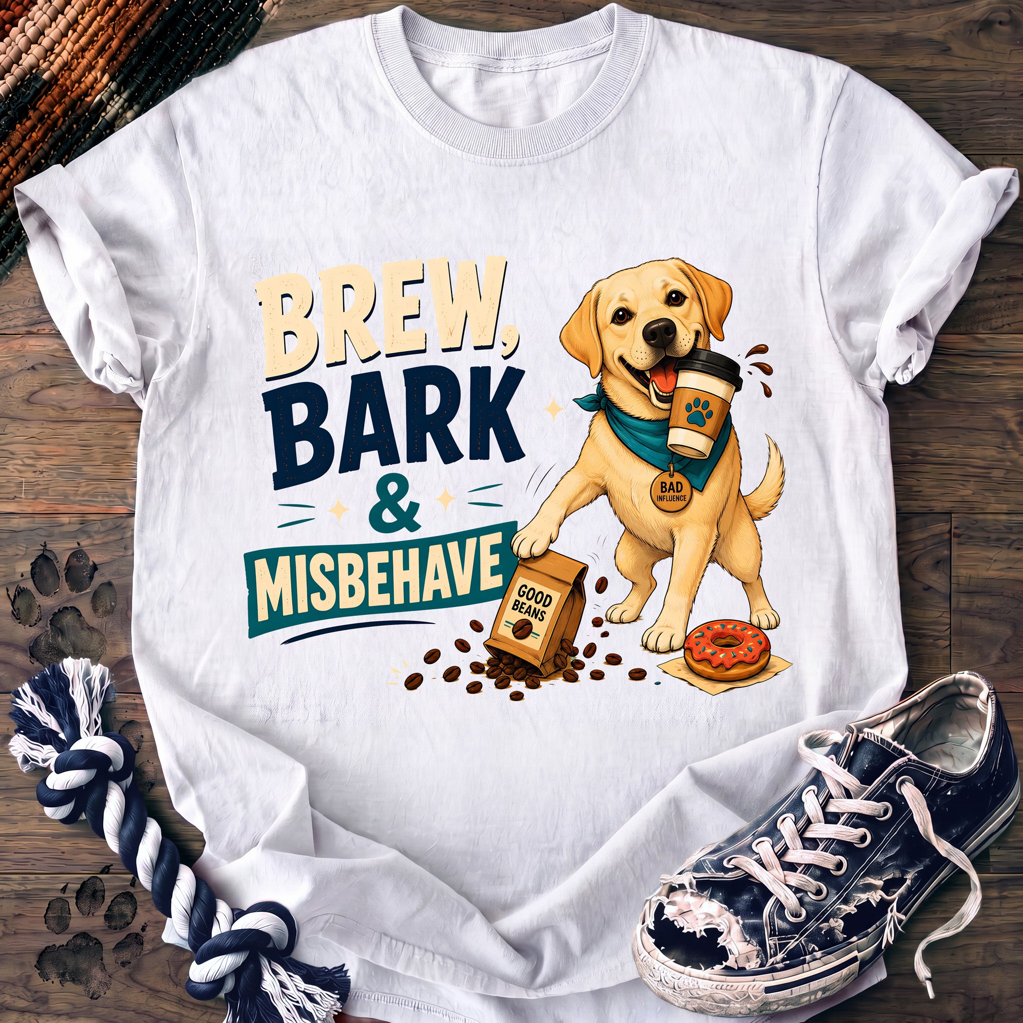 PAWSSION CLUB t-shirt in White color - SKU PC-0683