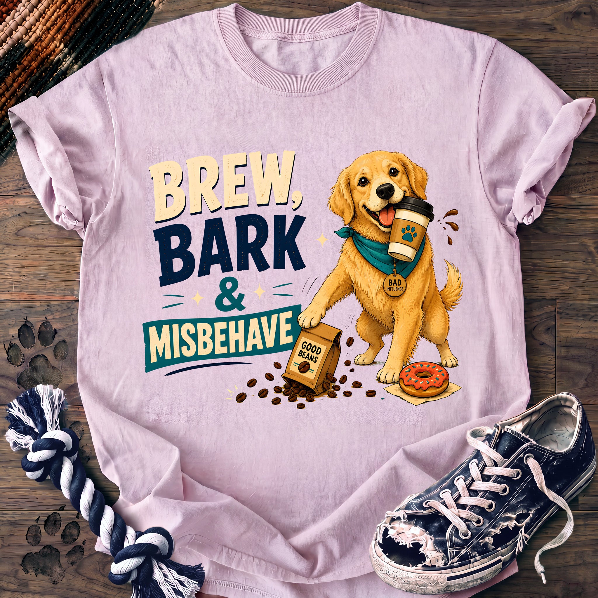 PAWSSION CLUB t-shirt in Blossom color - SKU PC-0686
