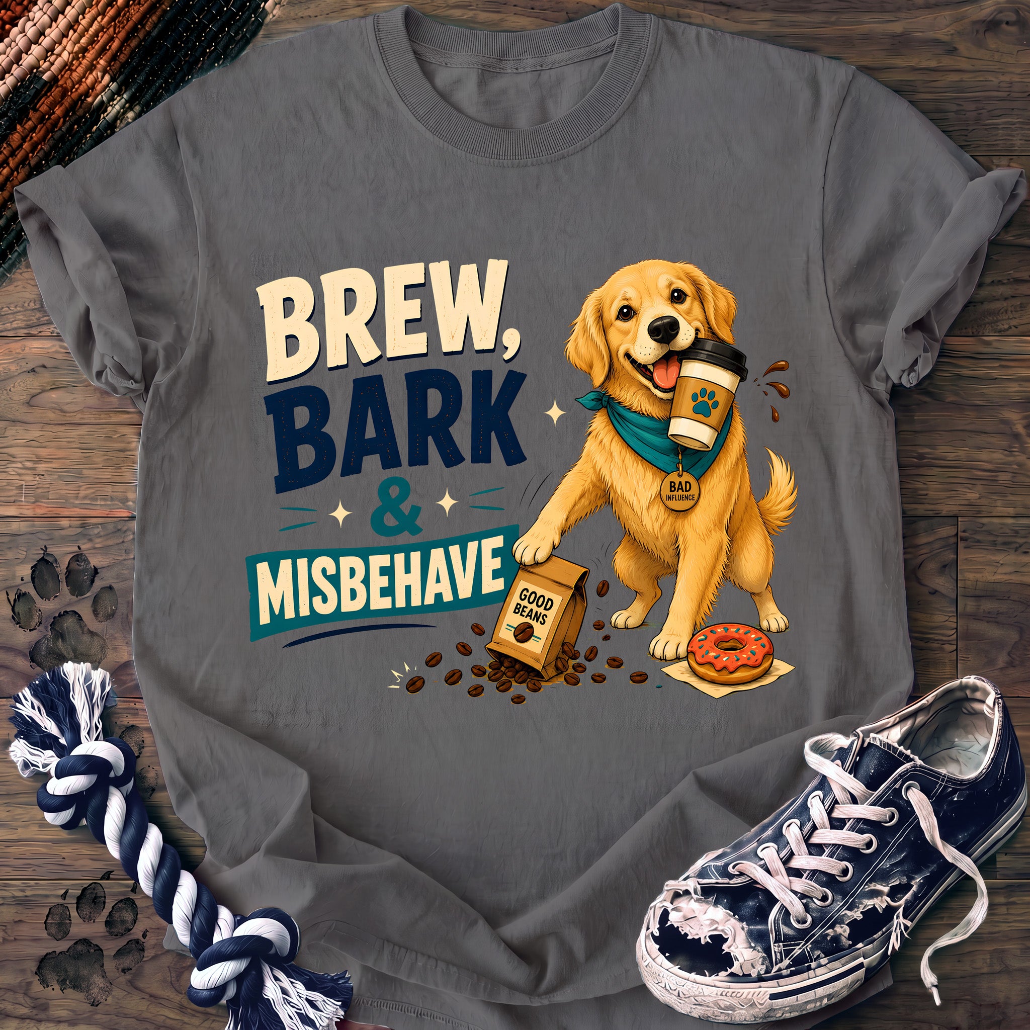 PAWSSION CLUB t-shirt in Grey color - SKU PC-0686